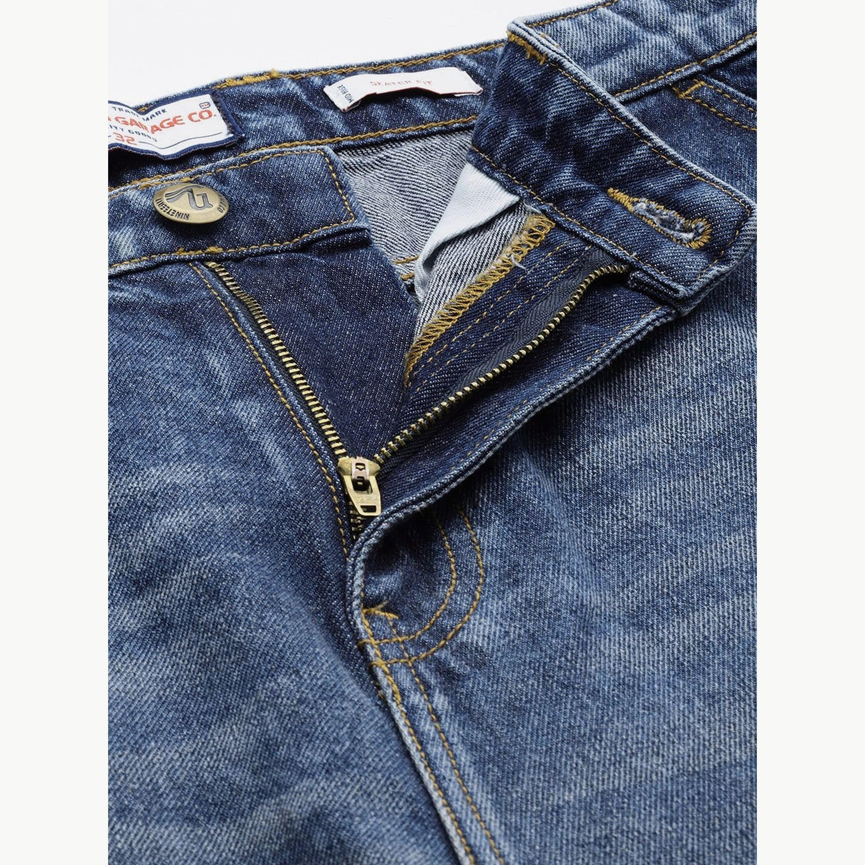The Indian Garage Co X Styli Men Skater Fit Solid Jeans-men-clothing-bottoms-jeans-image-3