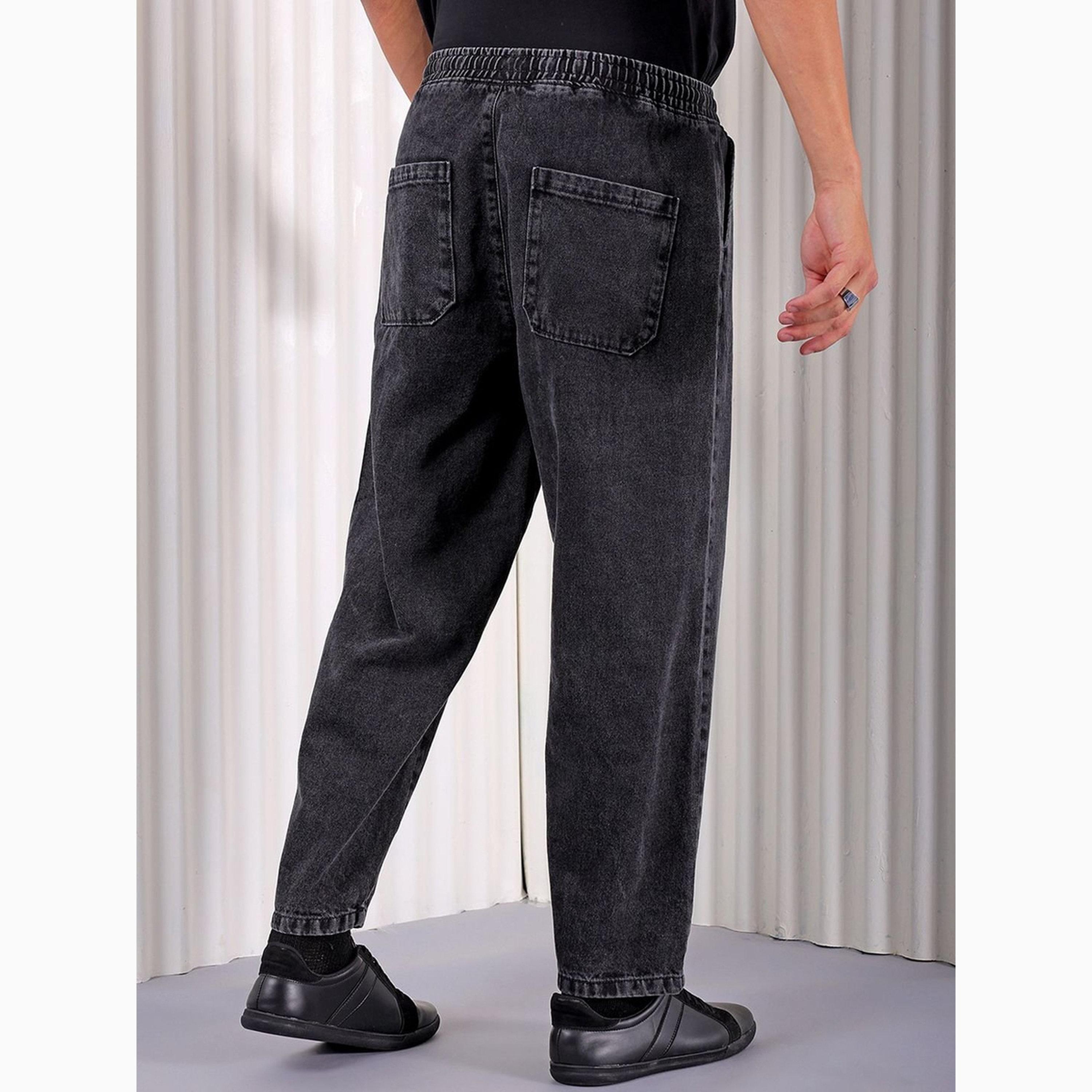The Indian Garage Co X Styli Men Barrel Loose Fit Solid Jeans-men-clothing-bottoms-jeans-image-3
