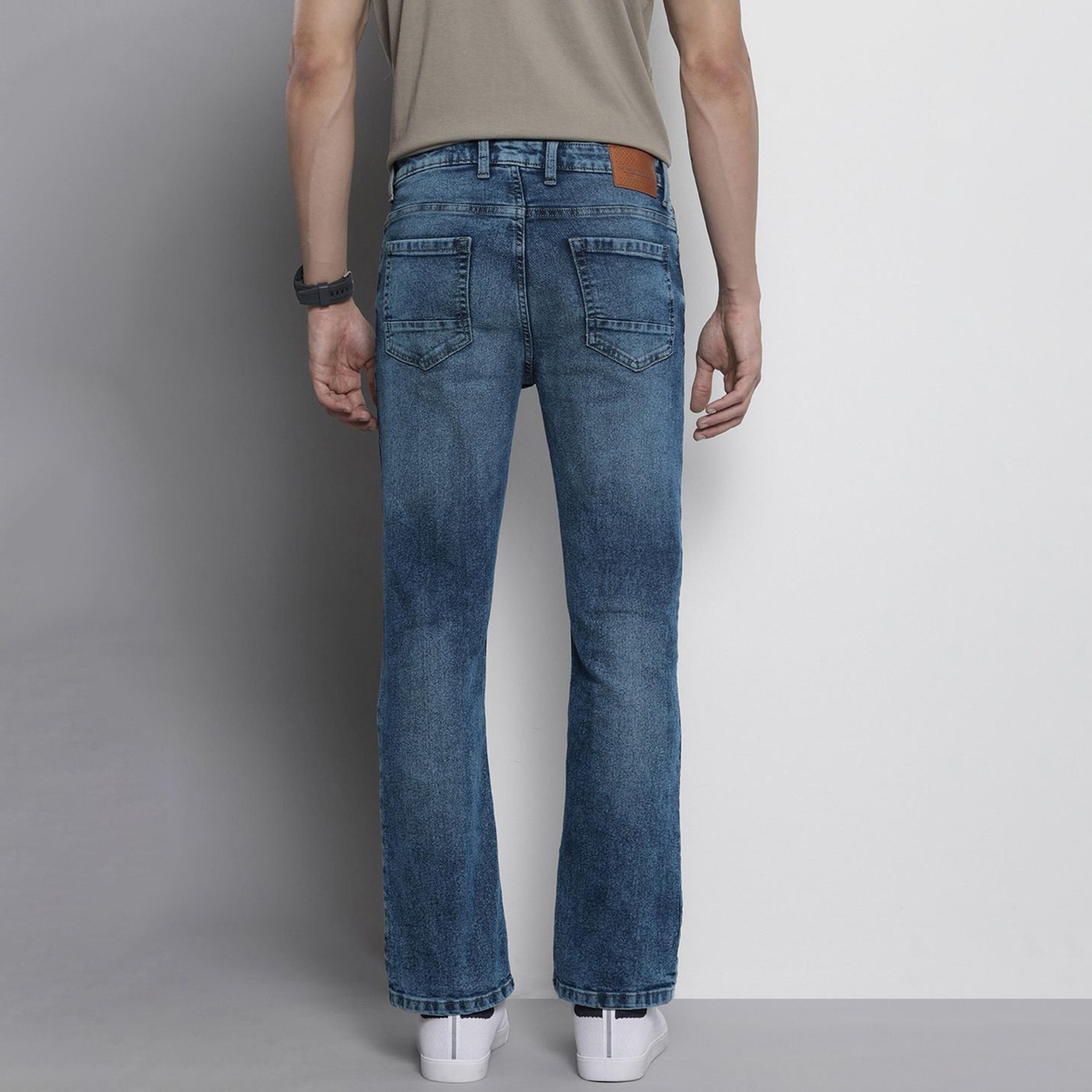 The Indian Garage Co X Styli Men Bootcut Fit Solid Jeans-men-clothing-bottoms-jeans-image-3