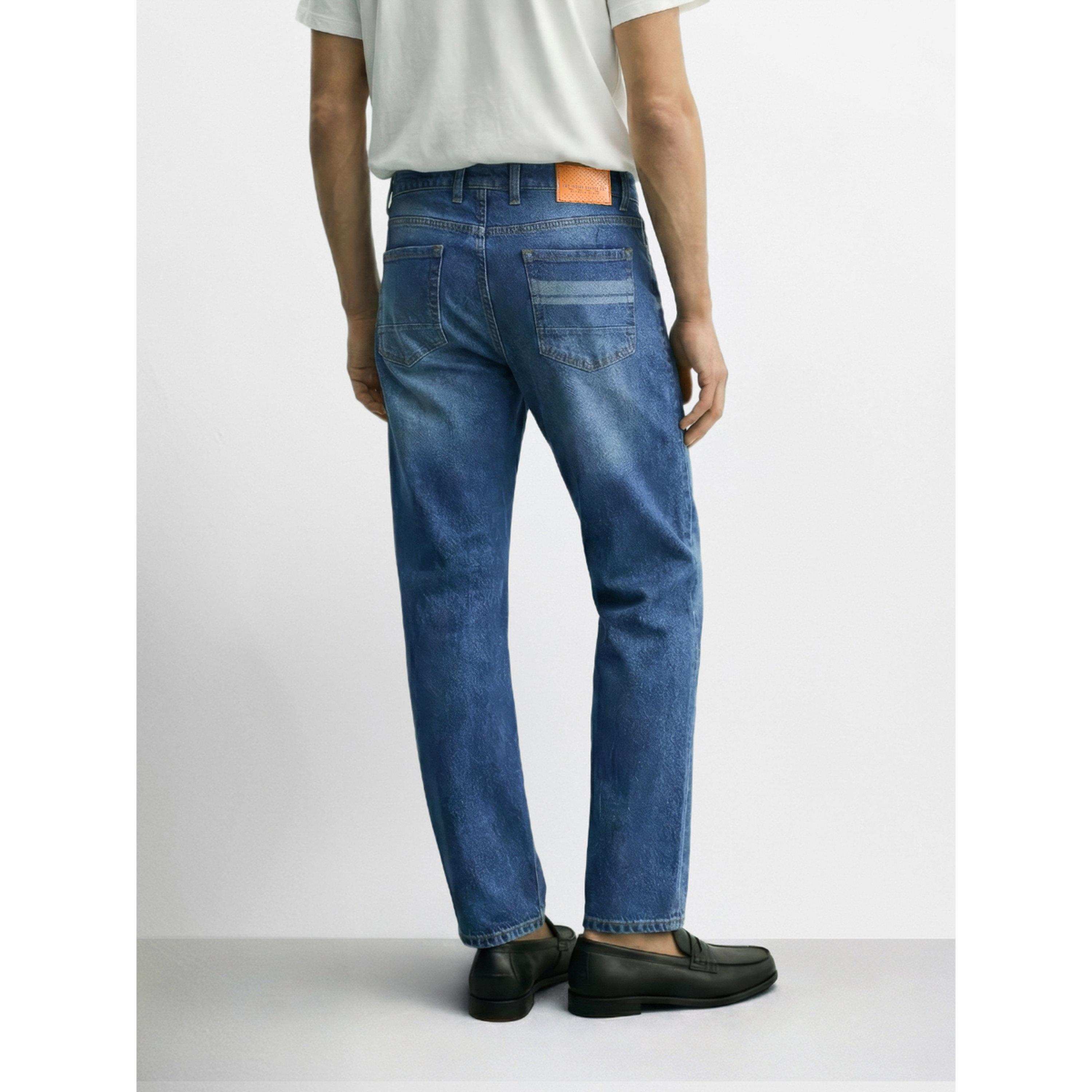 The Indian Garage Co X Styli Blue Slim Fit Faded Jeans-men-clothing-jeans-image-3