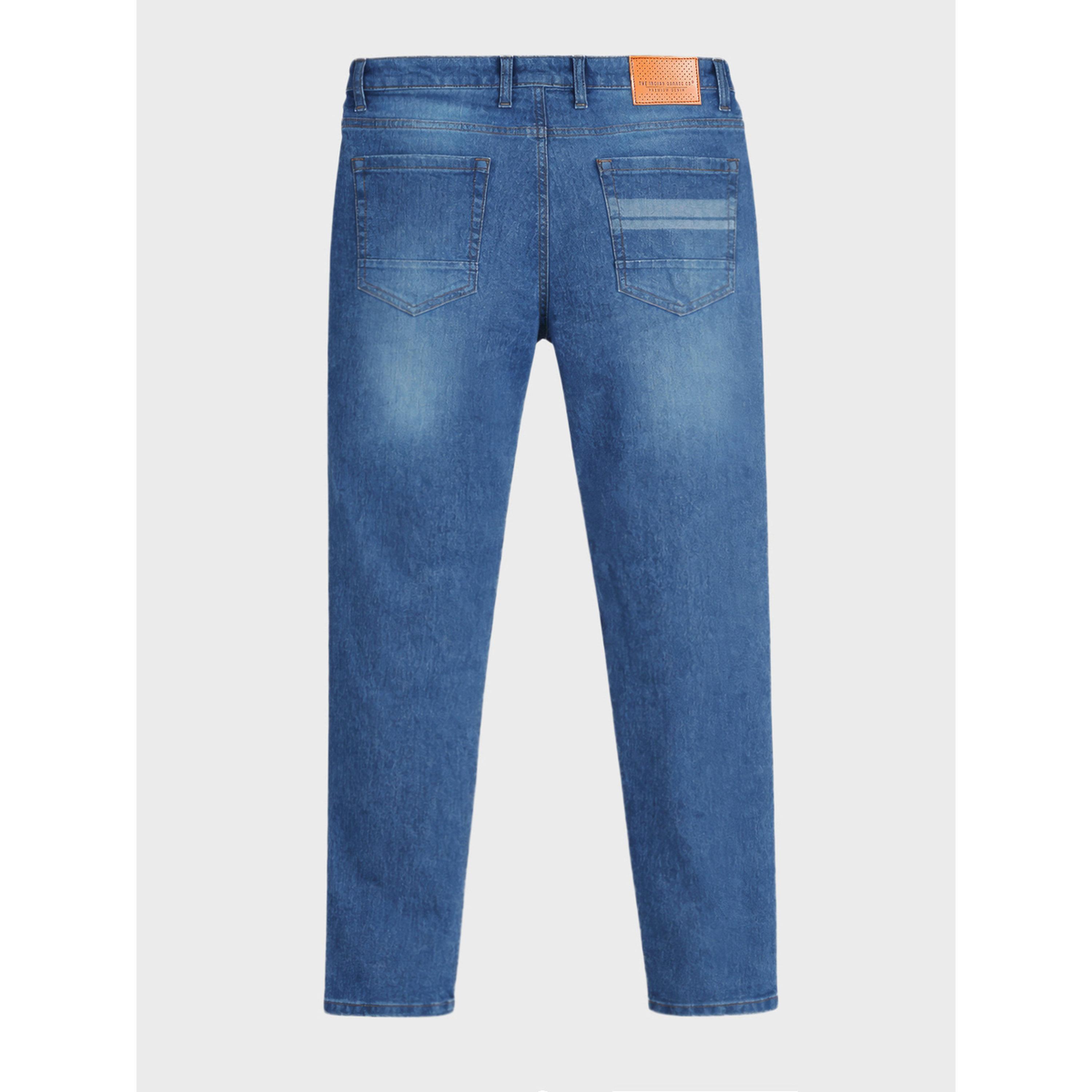 The Indian Garage Co X Styli Blue Slim Fit Faded Jeans-men-clothing-jeans-image-5