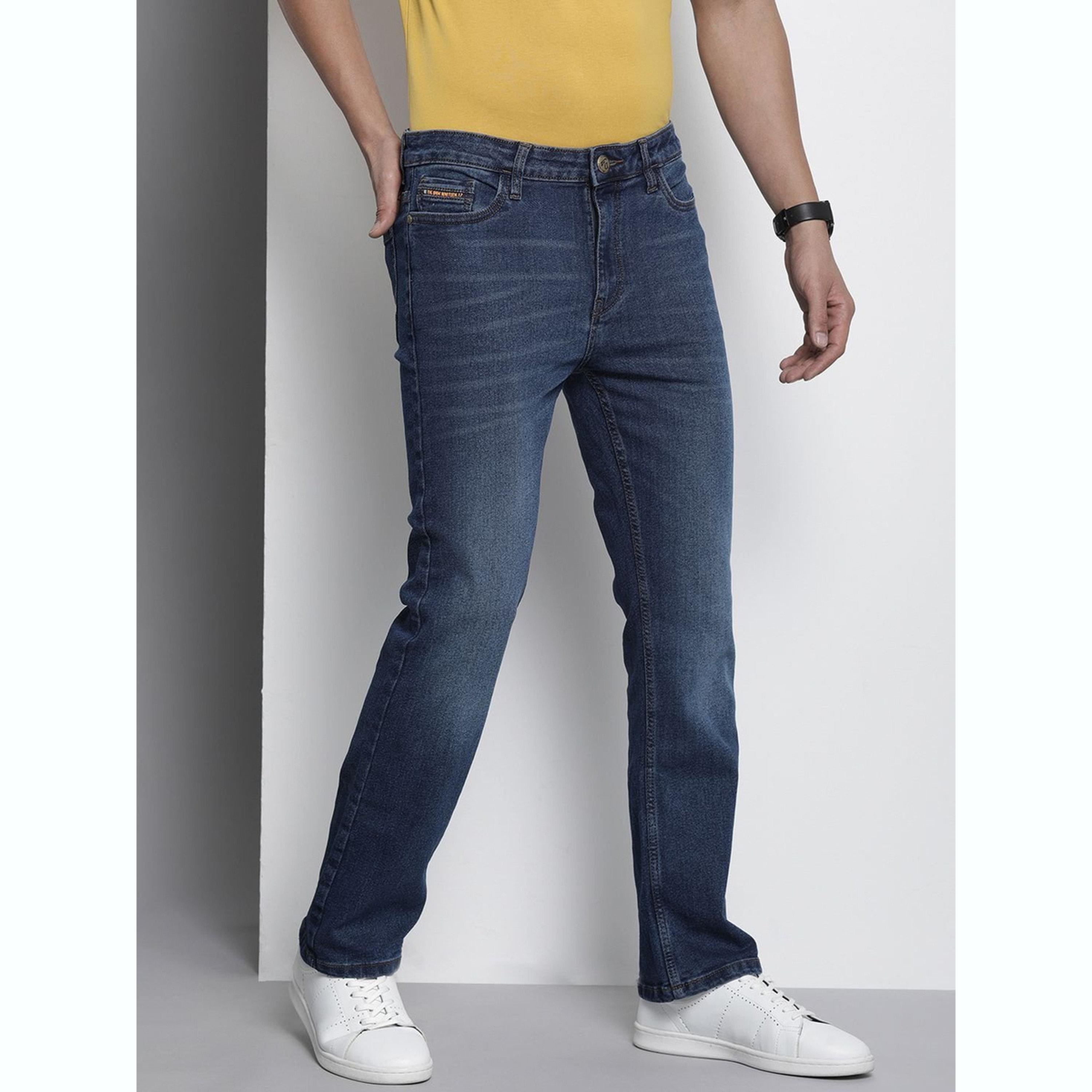 The Indian Garage Co X Styli Men Bootcut Fit Solid Jeans-men-clothing-bottoms-jeans-image-5