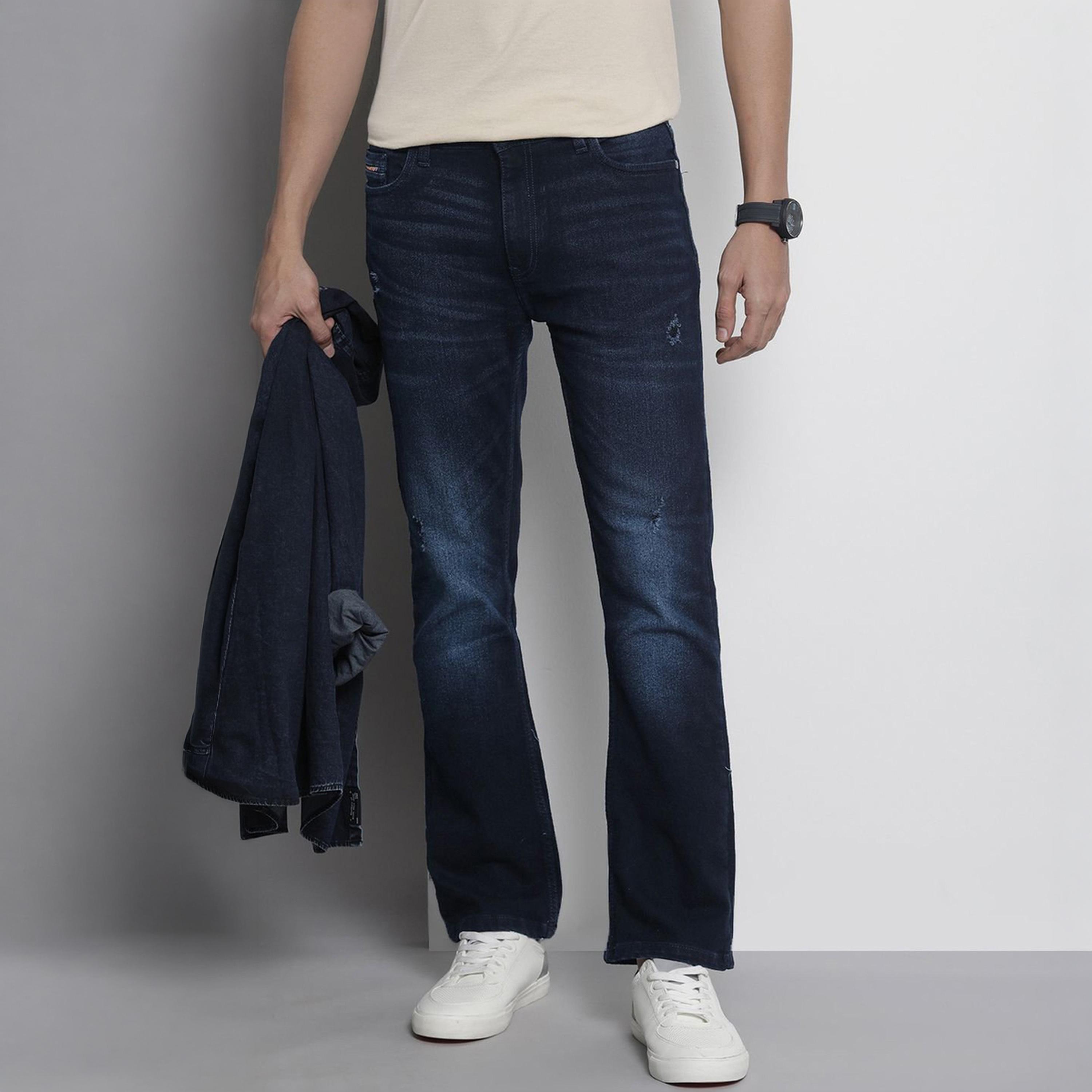 جينز بقصة بوت كات سادة-men-clothing-bottoms-jeans-image-1