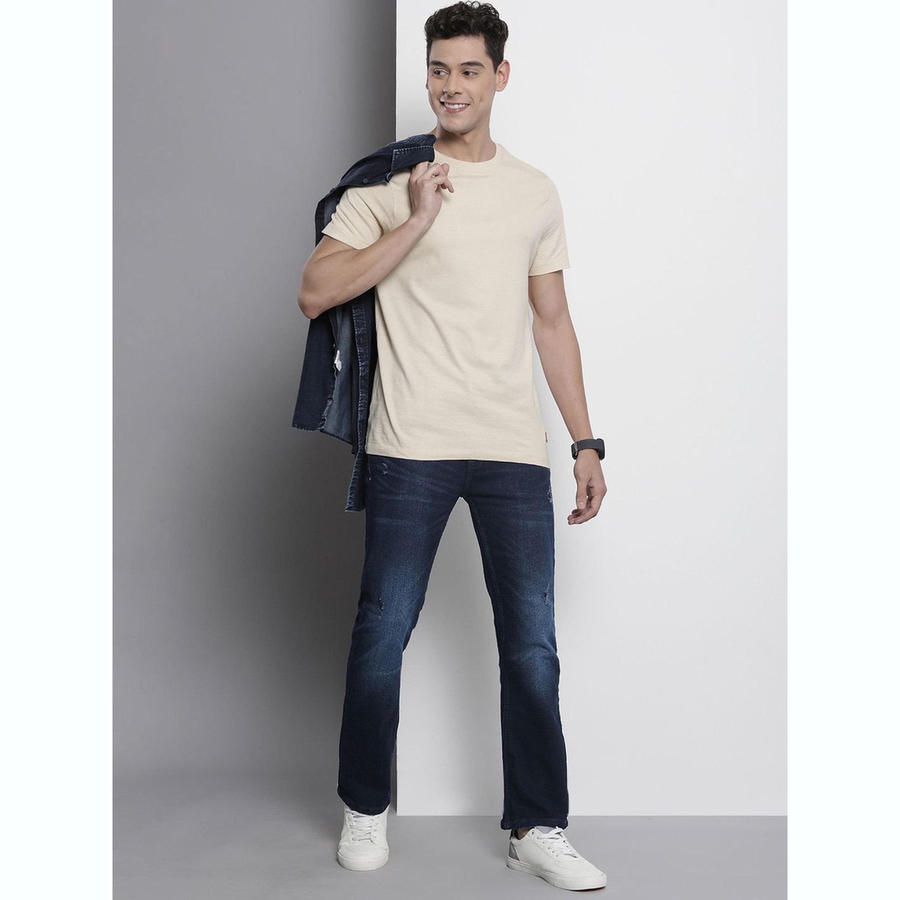 جينز بقصة بوت كات سادة-men-clothing-bottoms-jeans-image-2