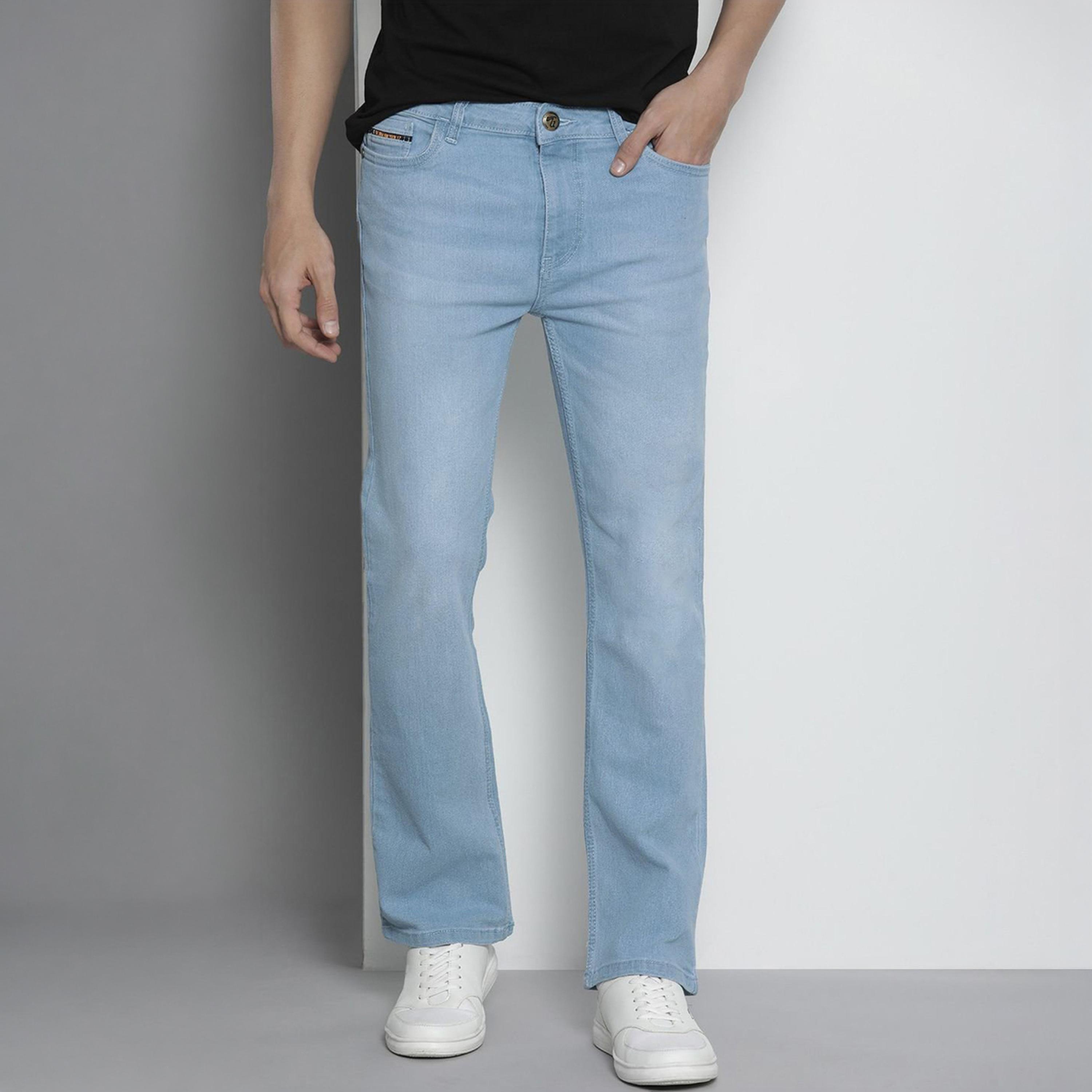 جينز بقصة بوت كات سادة-men-clothing-bottoms-jeans-image-1
