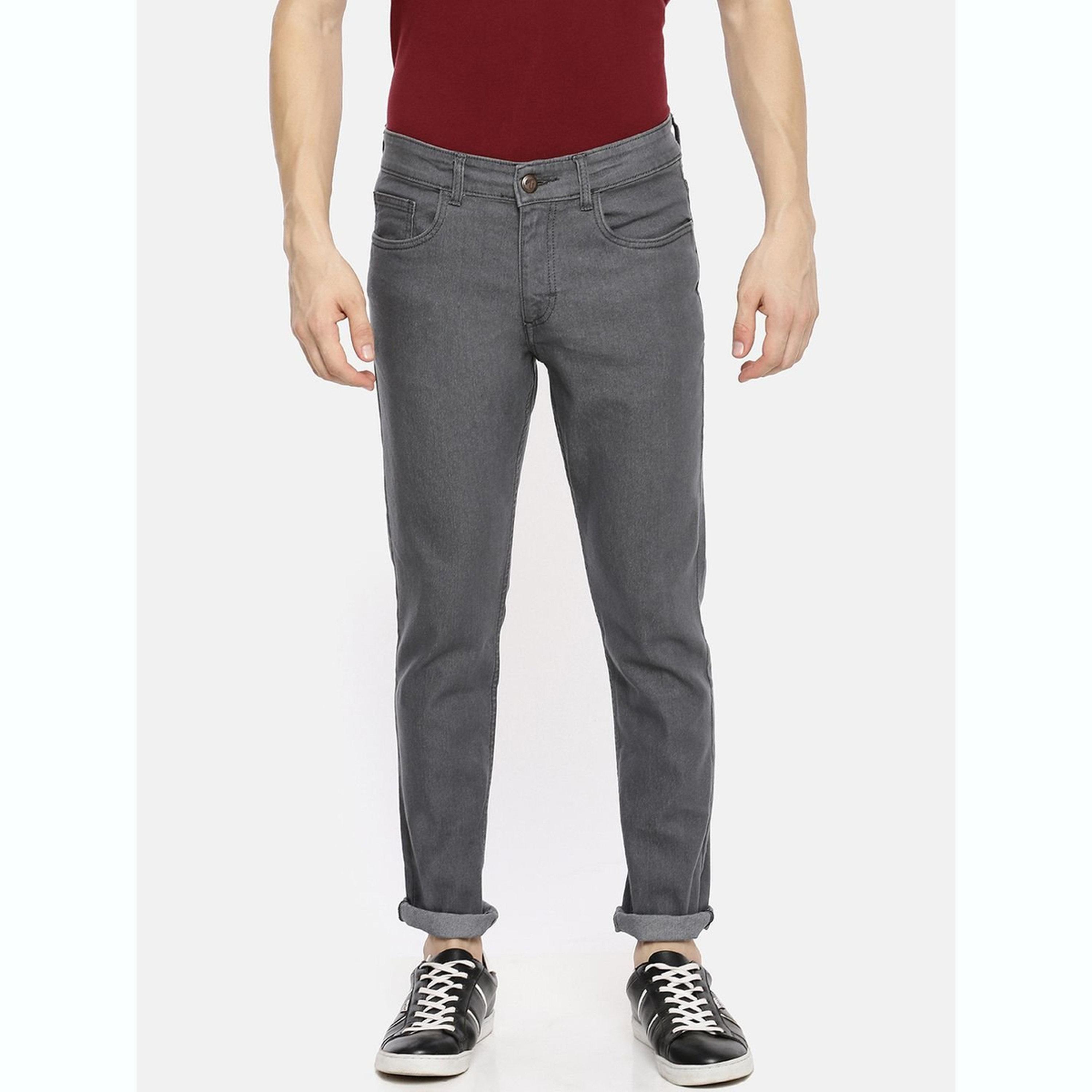 The Indian Garage Co X Styli Men Slim Fit Solid Jeans-men-clothing-bottoms-jeans-image-1