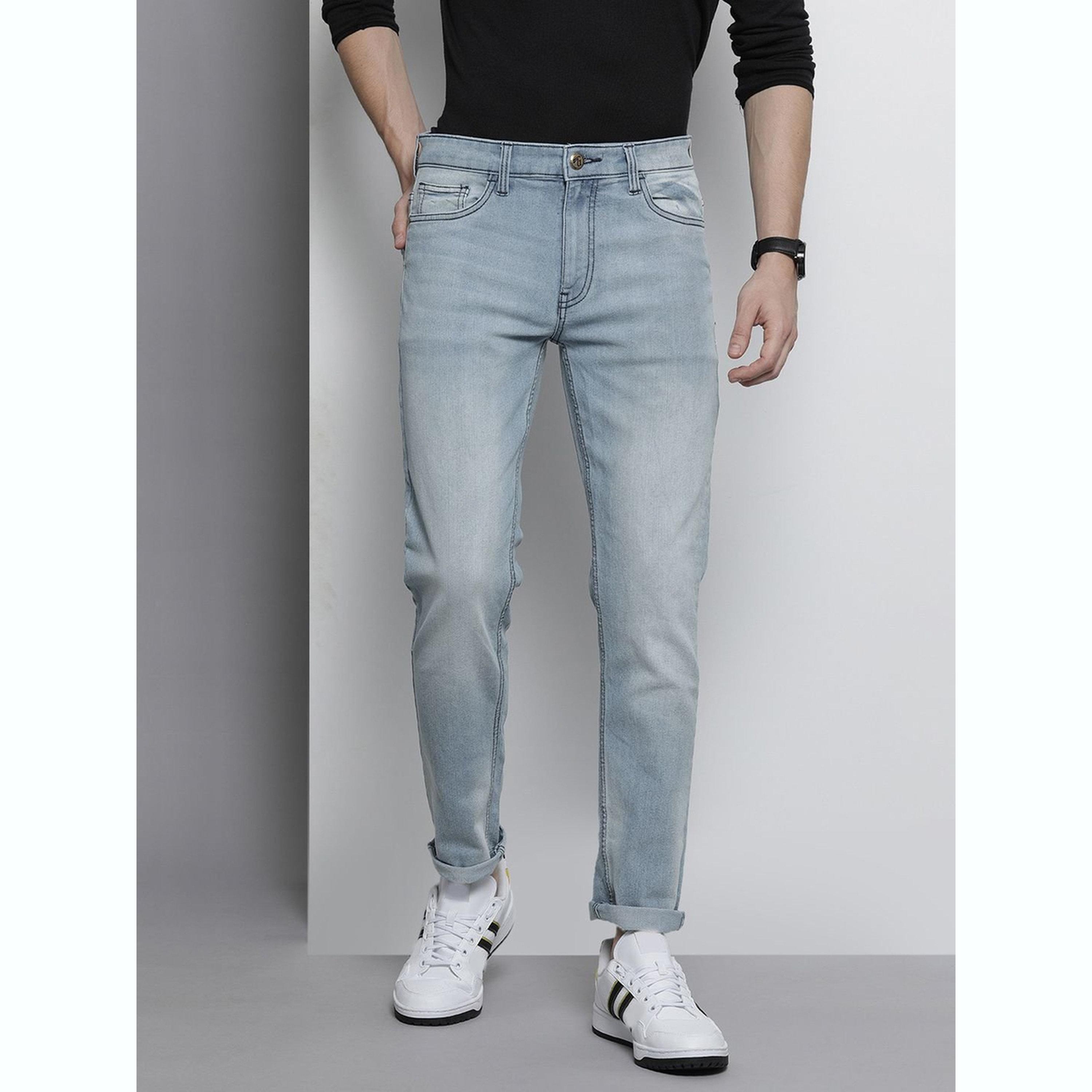جينز بقصة ضيقة ومطبع-men-clothing-bottoms-jeans-image-1