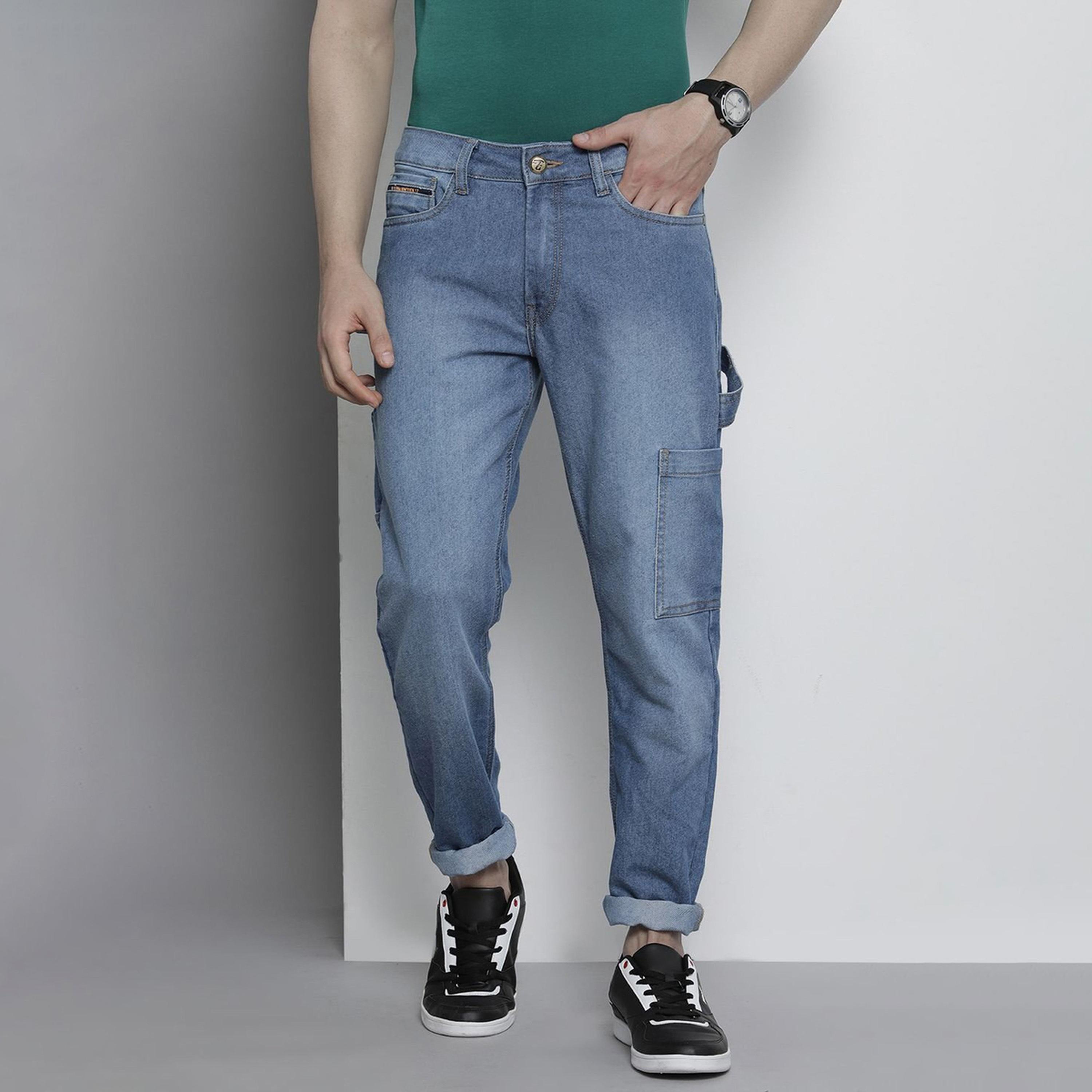 جينز كارغو بجيوب ونمط كاربنتر-men-clothing-bottoms-jeans-image-1