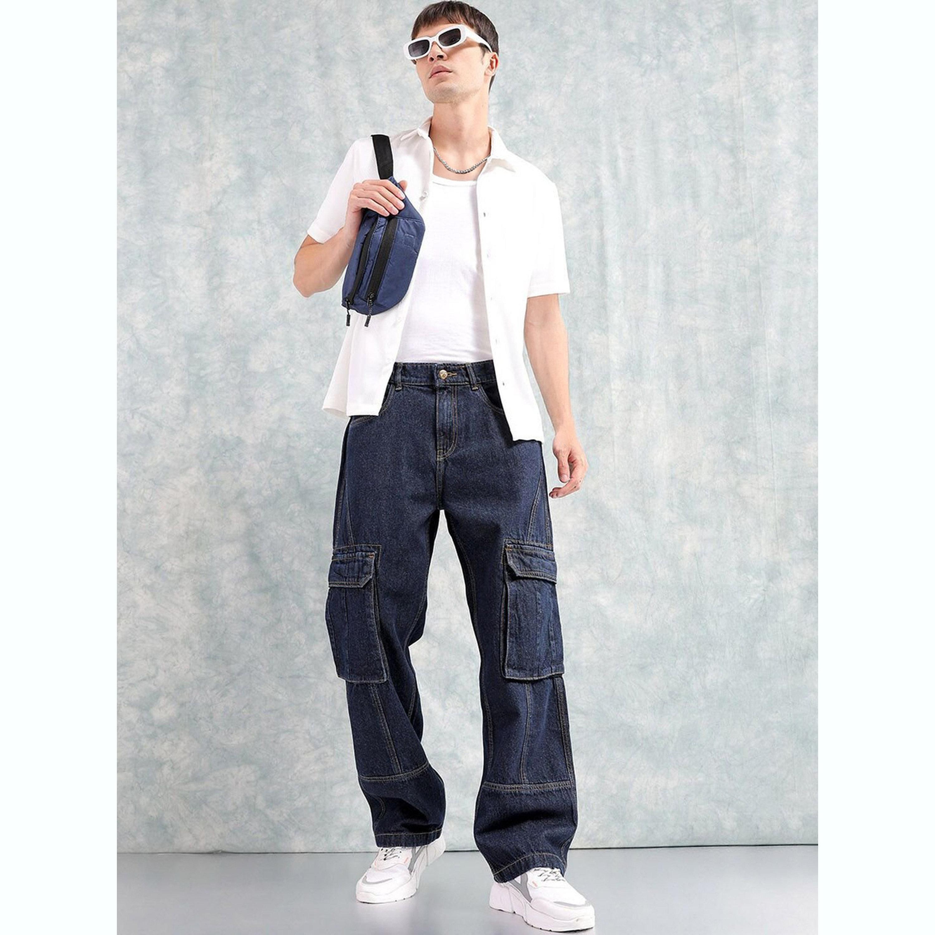 جينز بقصة مريحة وتفاصيل ممزقة-men-clothing-bottoms-jeans-image-2