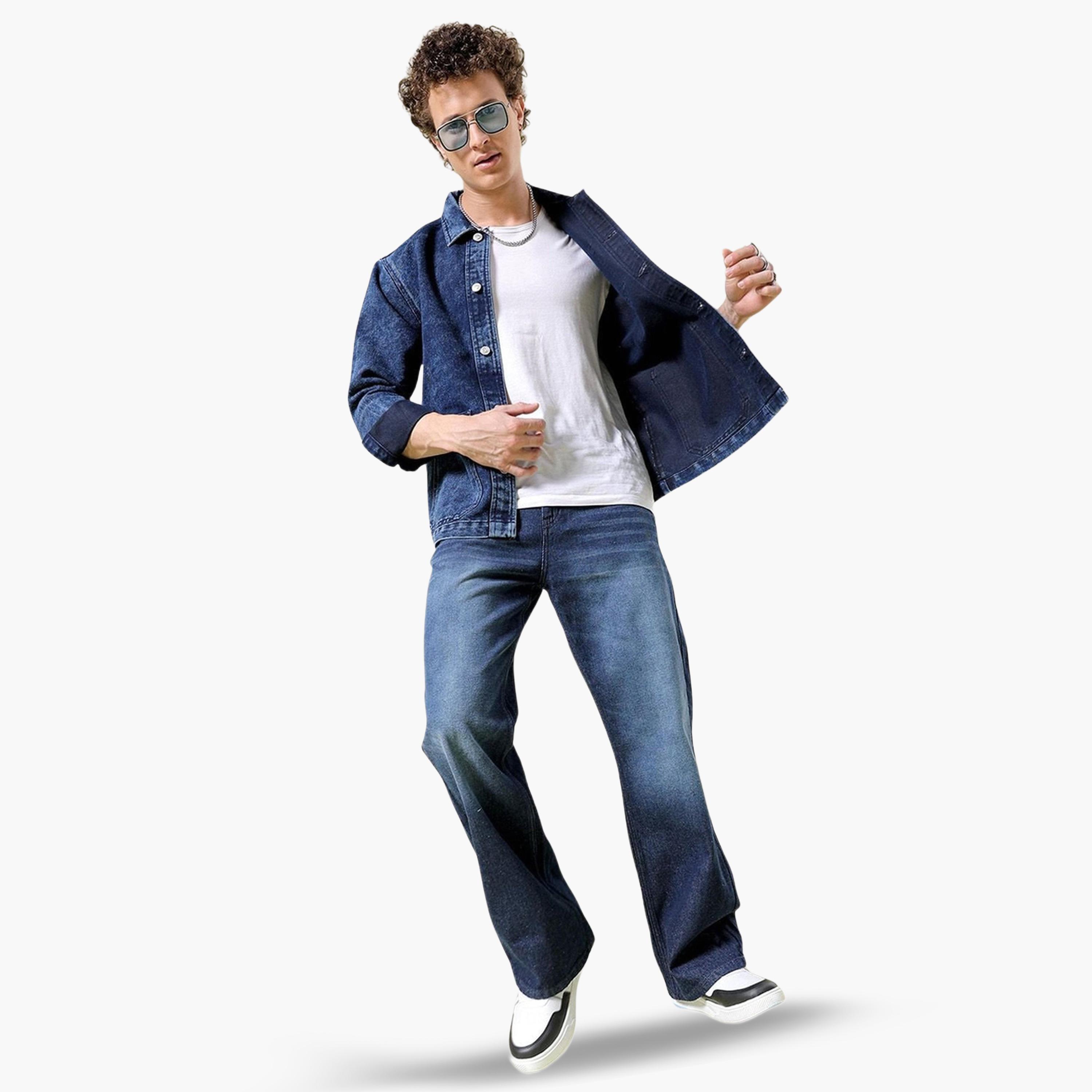 جينز بقصة بوت كات واسعة سادة-men-clothing-bottoms-jeans-image-2