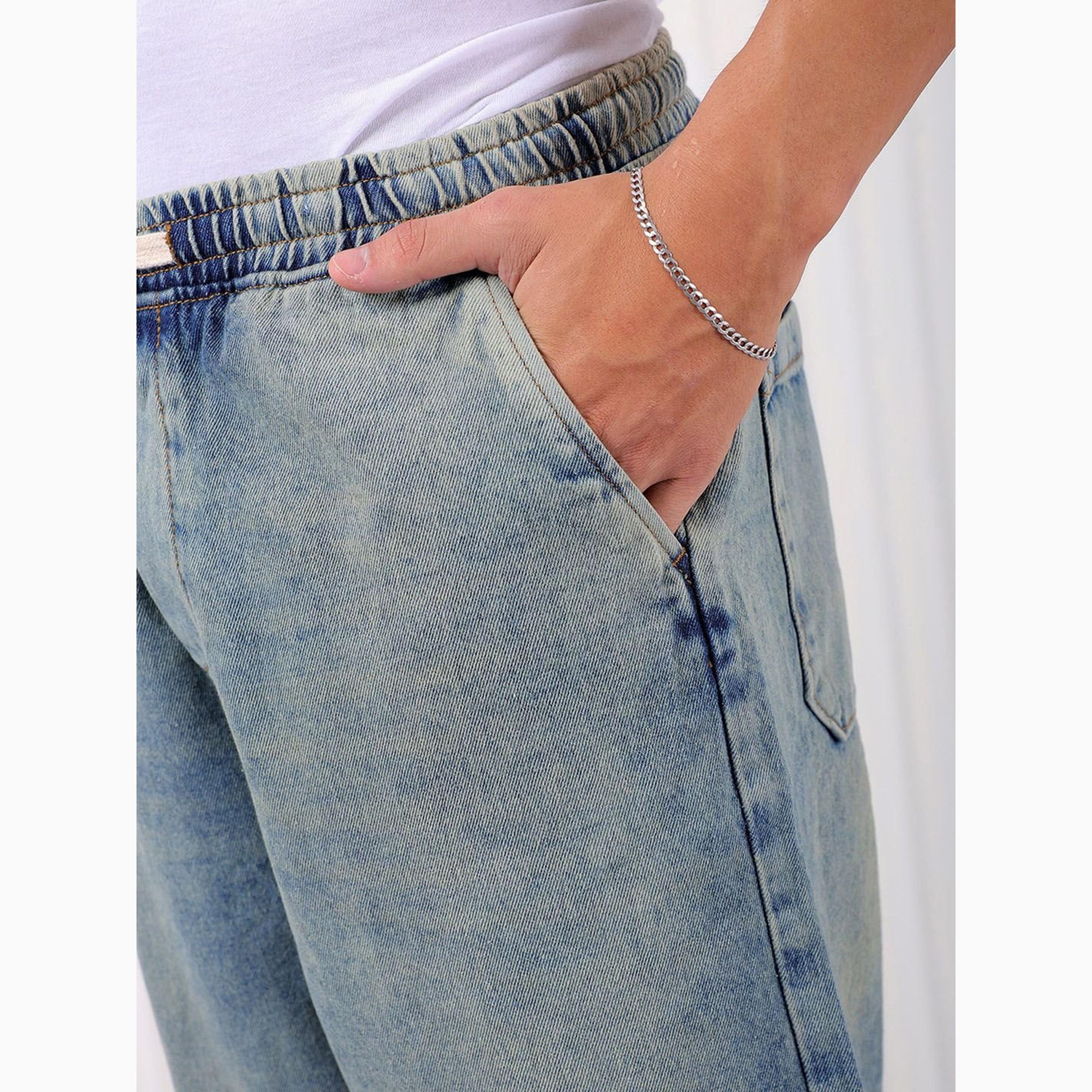 بنطال جينز مغسول وقصة واسعة بنمط برميل للرجال-men-clothing-bottoms-jeans-image-4