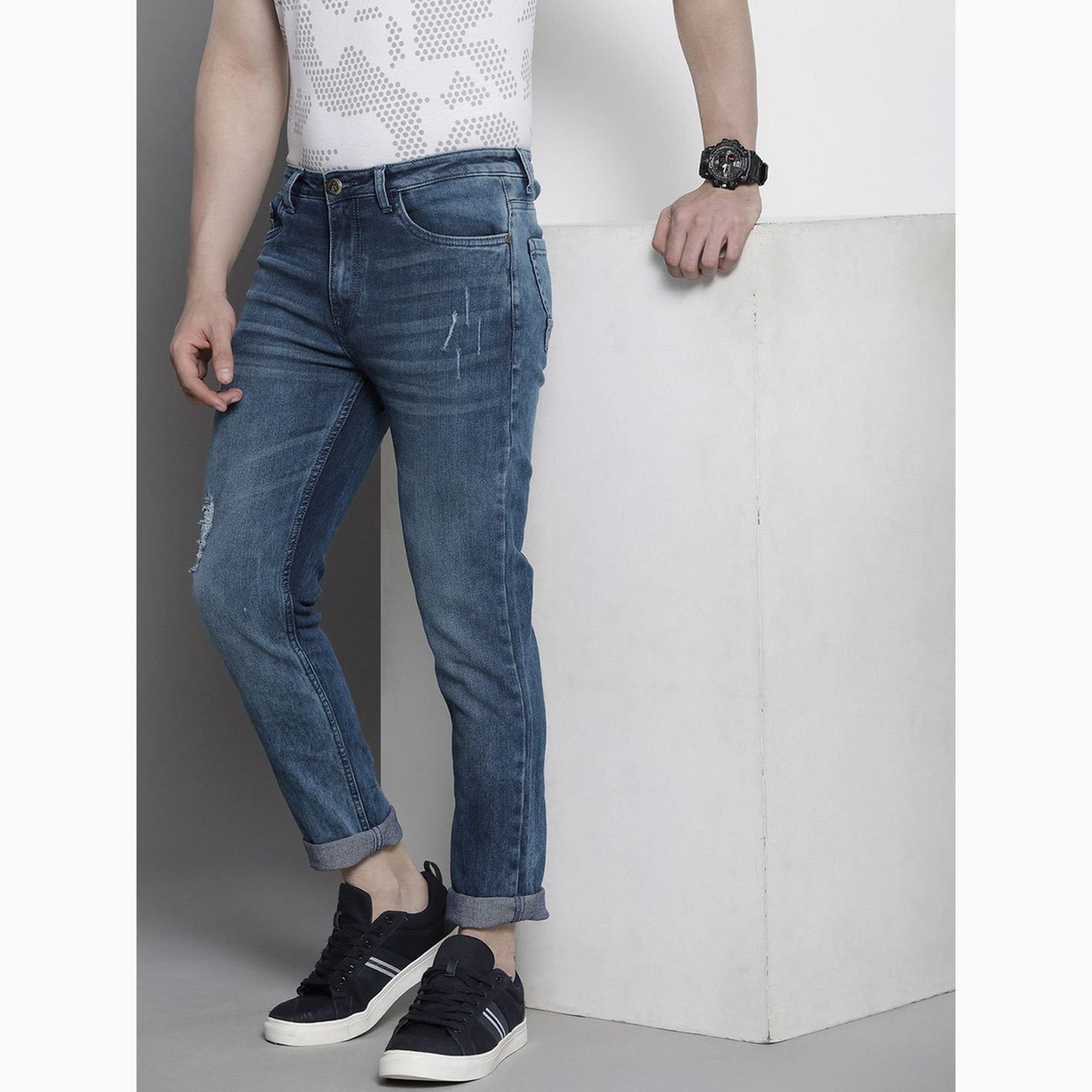 The Indian Garage Co X Styli Men Slim Fit Solid Jeans-men-clothing-bottoms-jeans-image-5