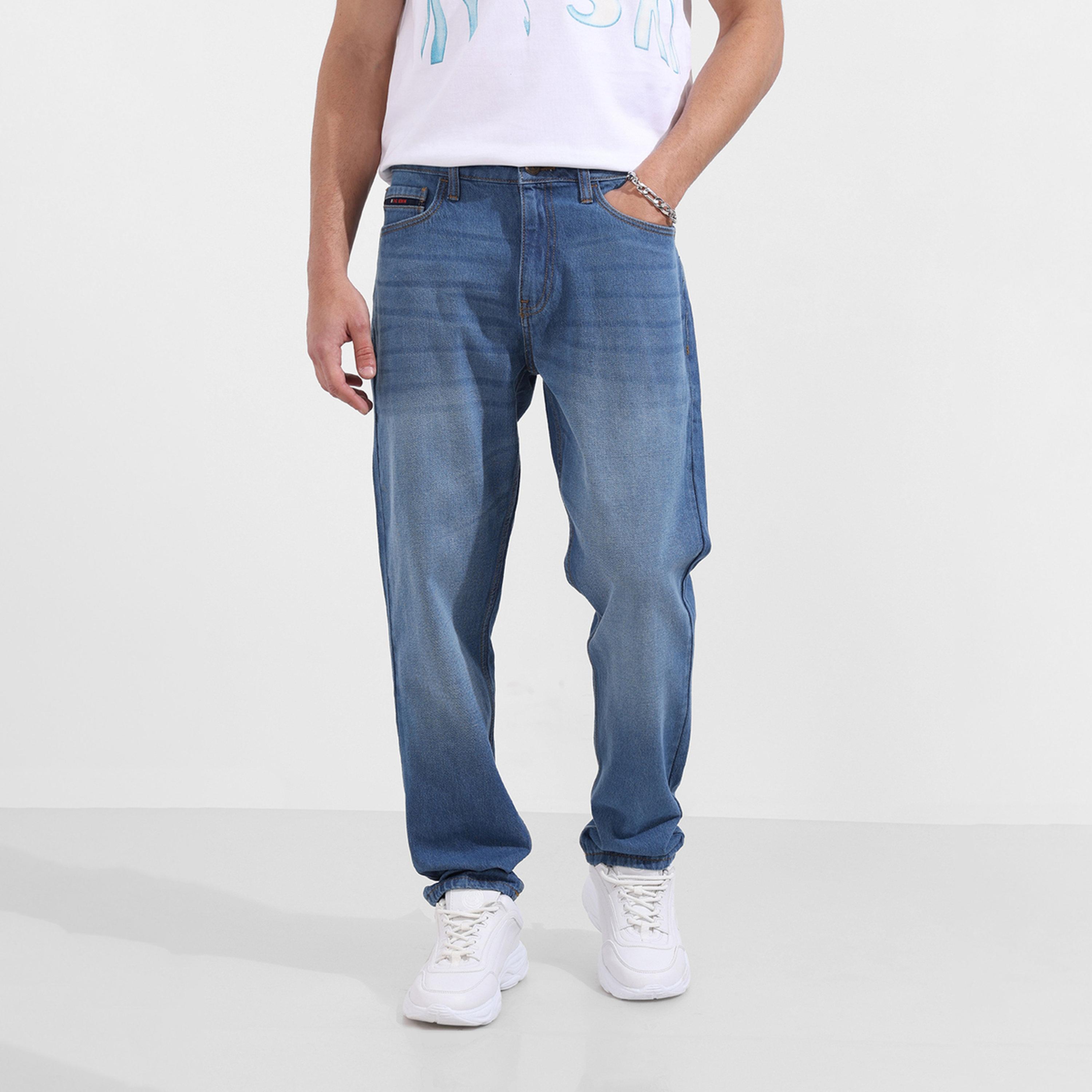 جينز بقصة داد فيت باهت للرجال-men-clothing-bottoms-jeans-image-1