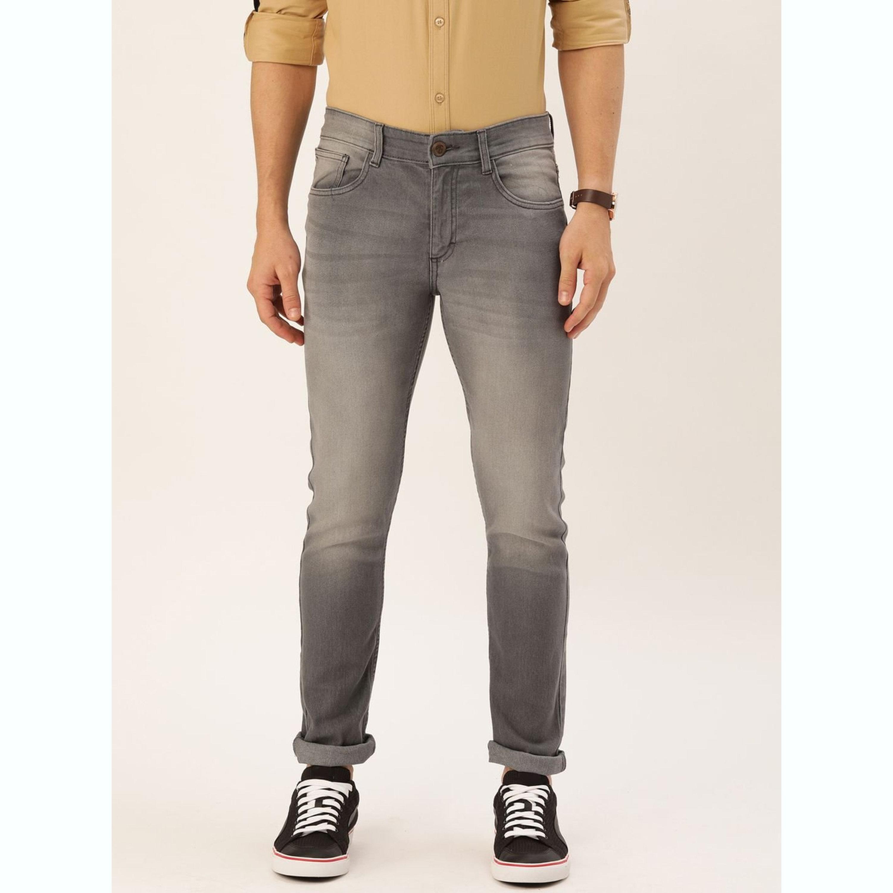 The Indian Garage Co X Styli Men Slim Fit Solid Jeans-men-clothing-bottoms-jeans-image-1