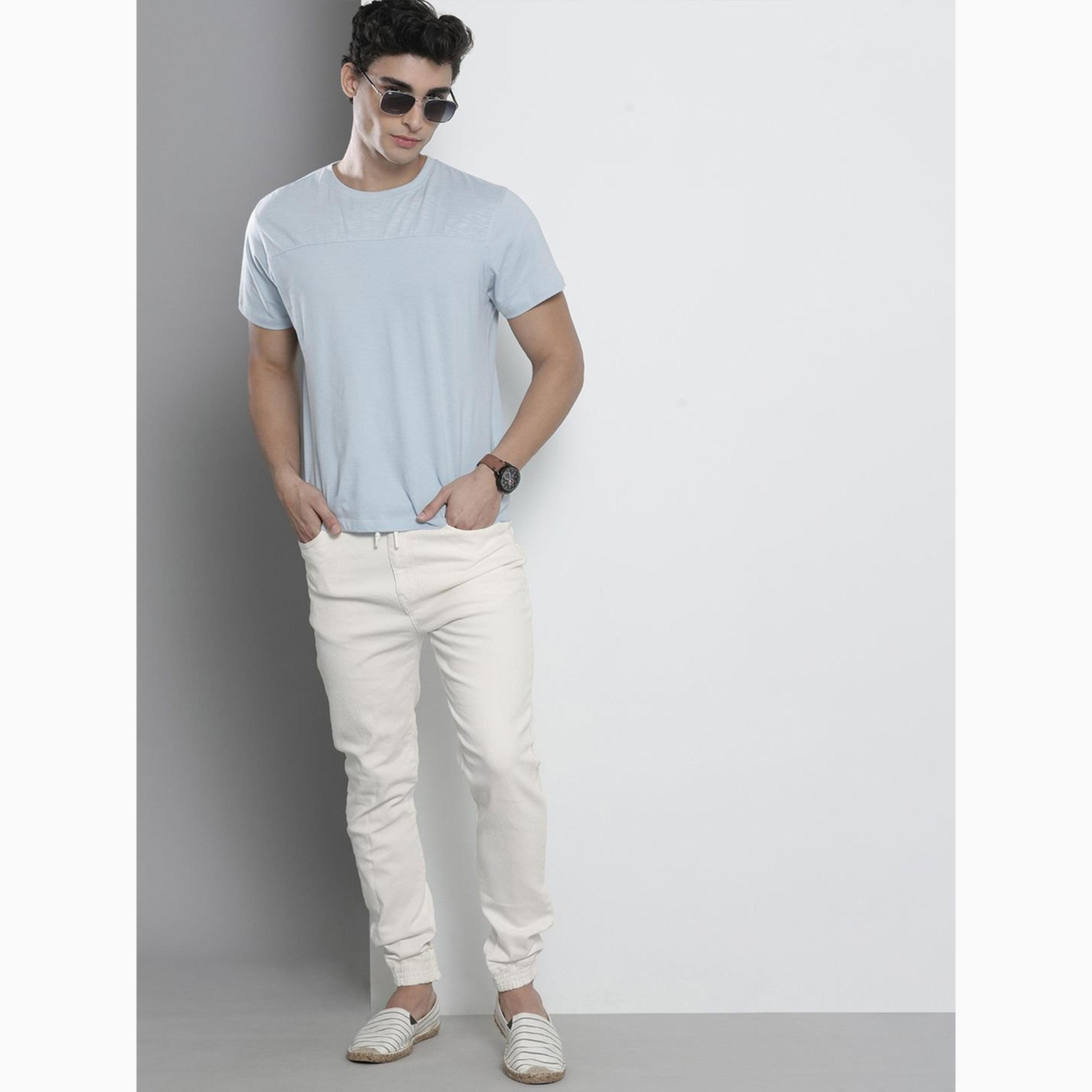 The Indian Garage Co X Styli Men Slim Fit Solid Cuffed Jeans-men-clothing-bottoms-jeans-image-2
