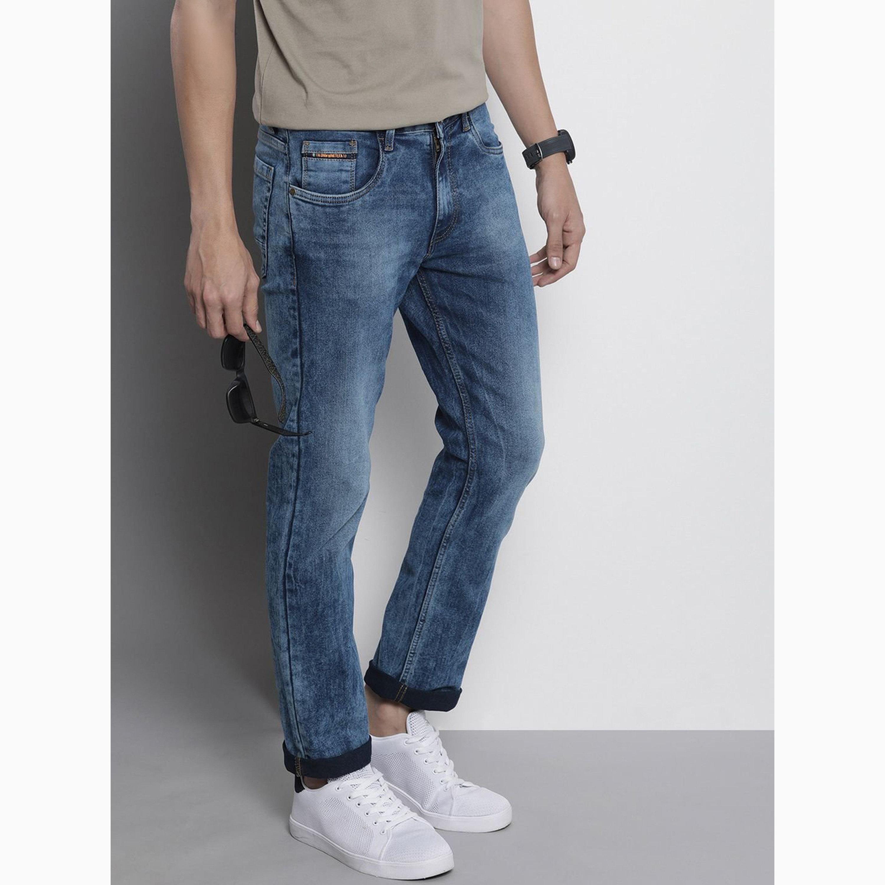 The Indian Garage Co X Styli Men Slim Fit Solid Faded Jeans-men-clothing-bottoms-jeans-image-5