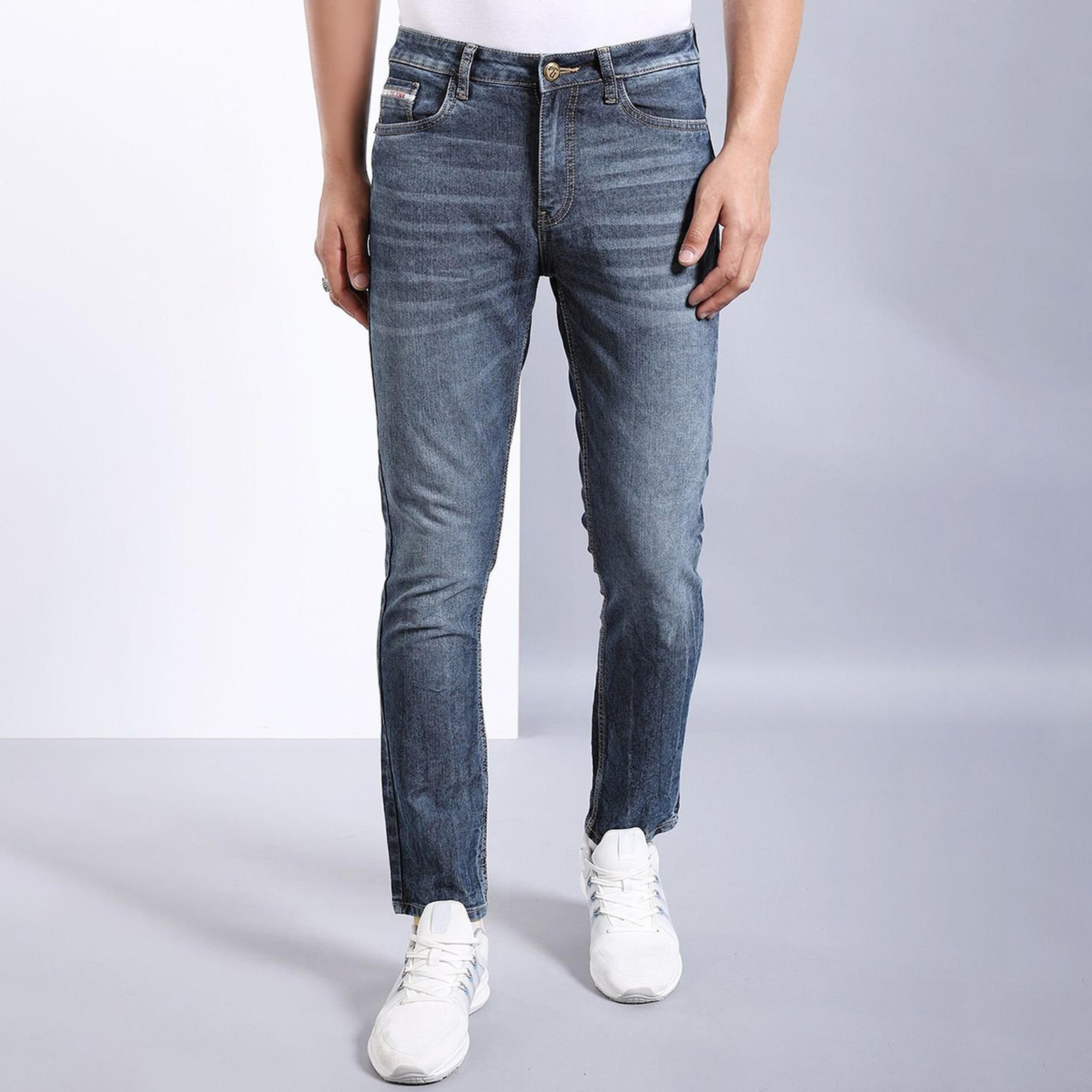 The Indian Garage Co X Styli Men Slim Fit Solid Jeans-men-clothing-bottoms-jeans-image-1