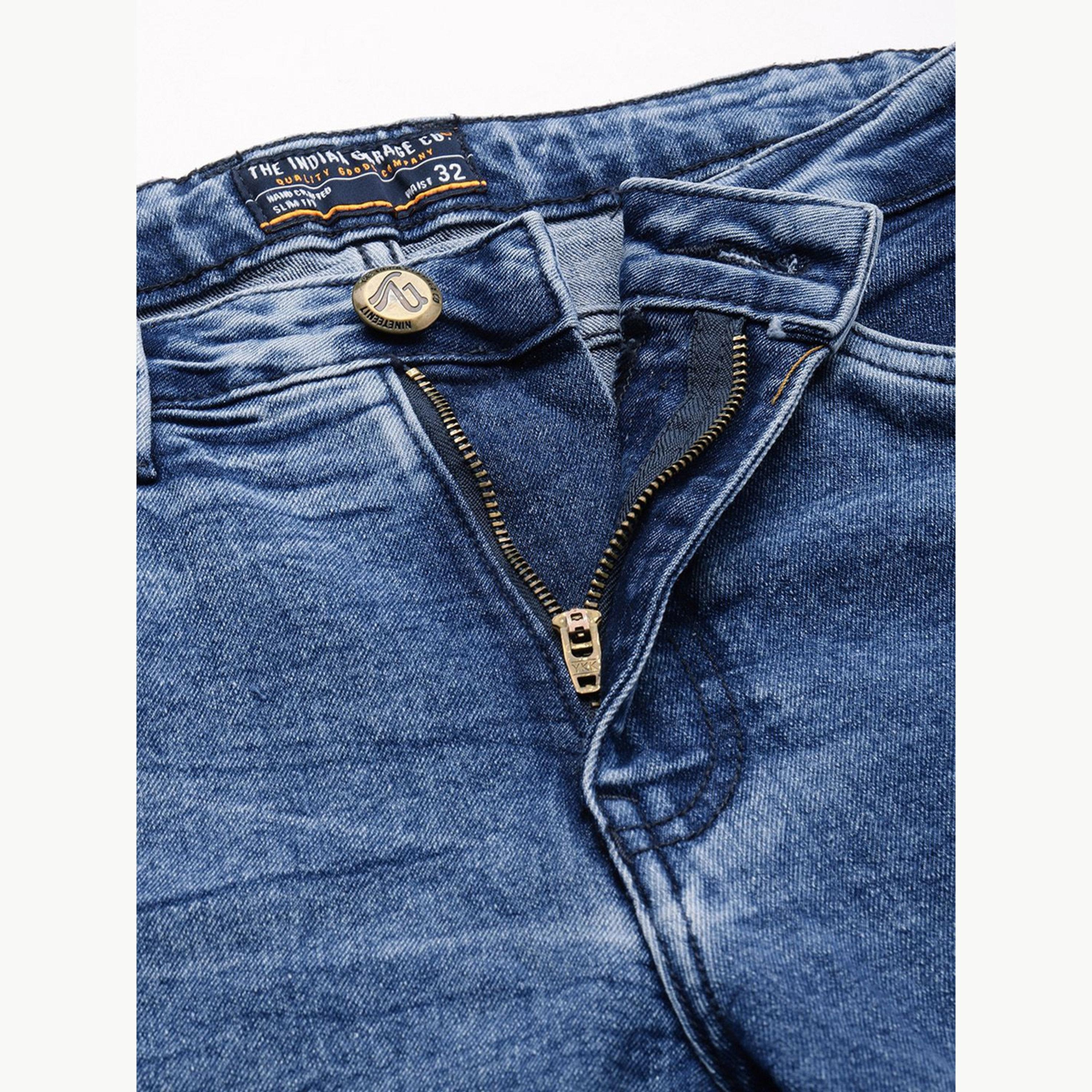 The Indian Garage Co X Styli Men Blue Carrot Fit Washed Jeans-men-clothing-bottoms-jeans-image-4