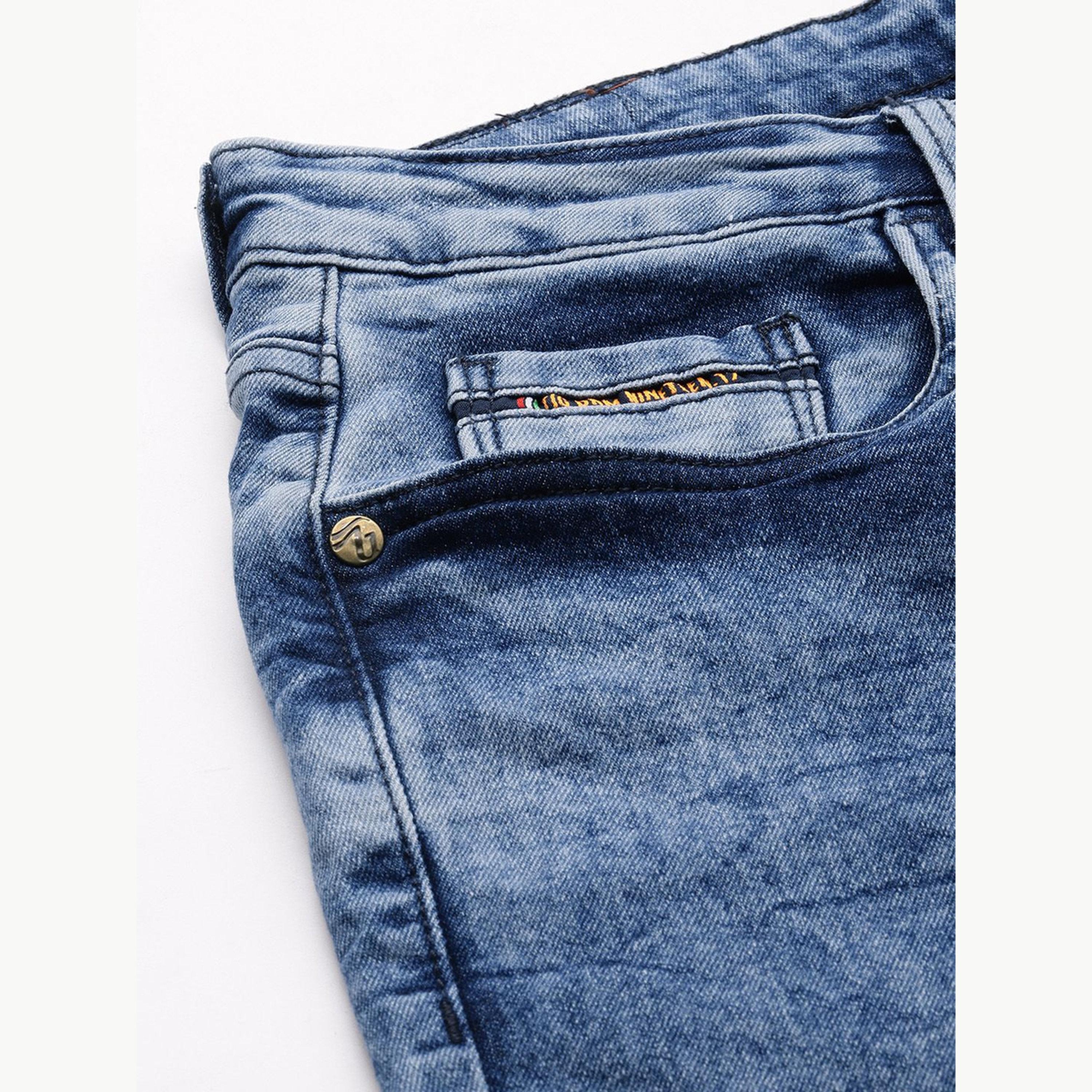The Indian Garage Co X Styli Men Blue Carrot Fit Washed Jeans-men-clothing-bottoms-jeans-image-6