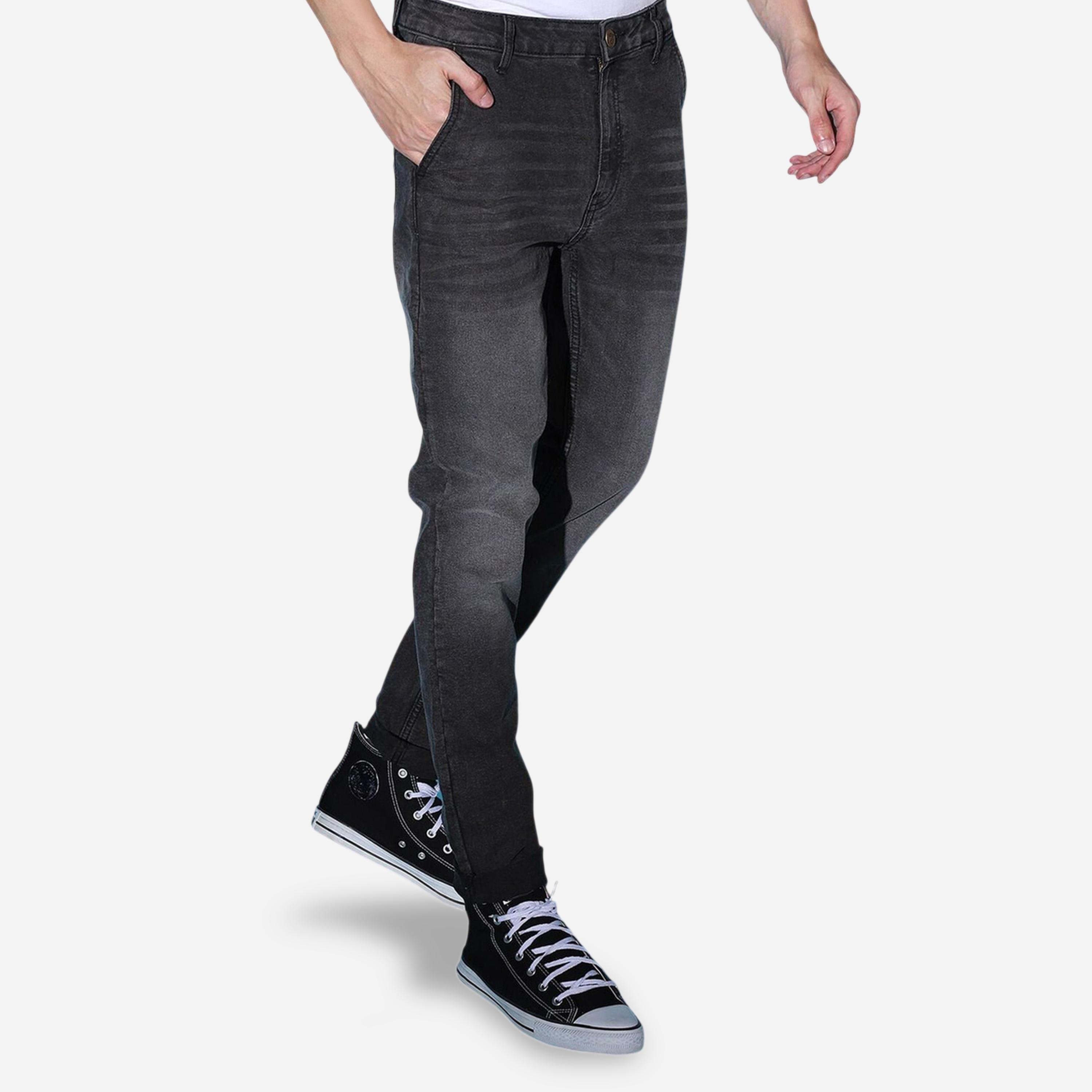 بنطال جينز بلون سادة وقصة ضيقة للرجال-men-clothing-bottoms-jeans-image-5