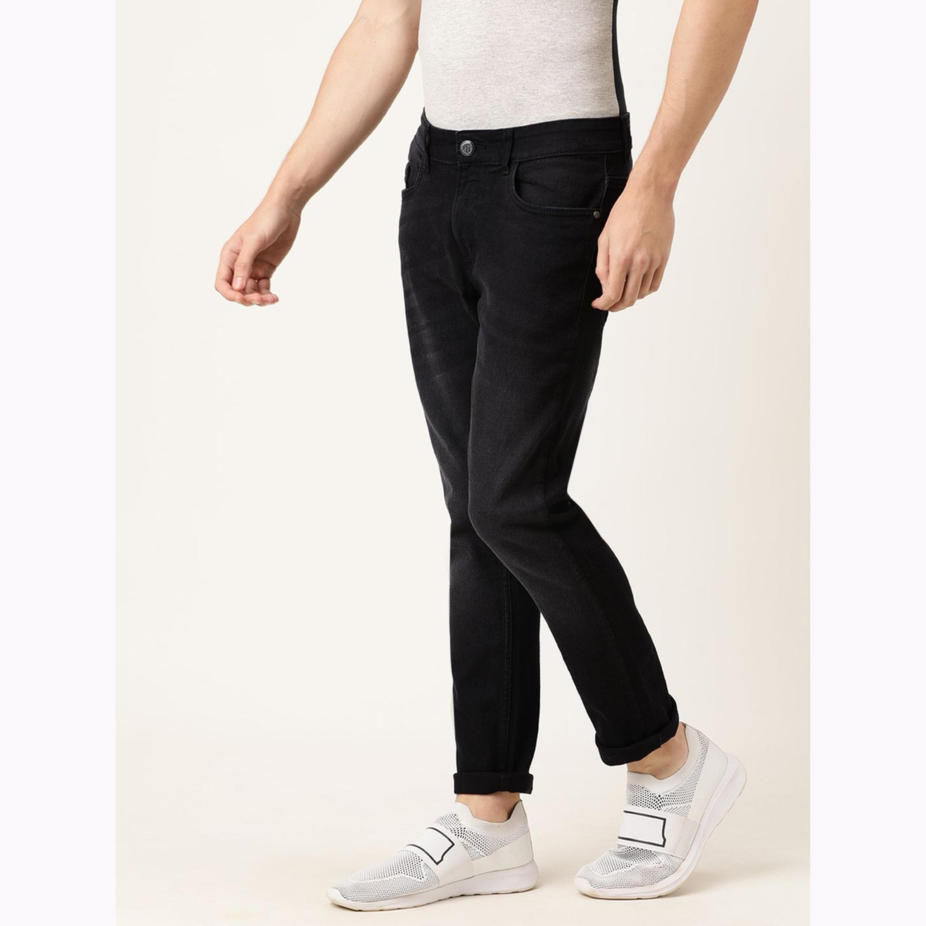 The Indian Garage Co X Styli Men Black Skinny Fit Solid Jeans-men-clothing-bottoms-jeans-image-5