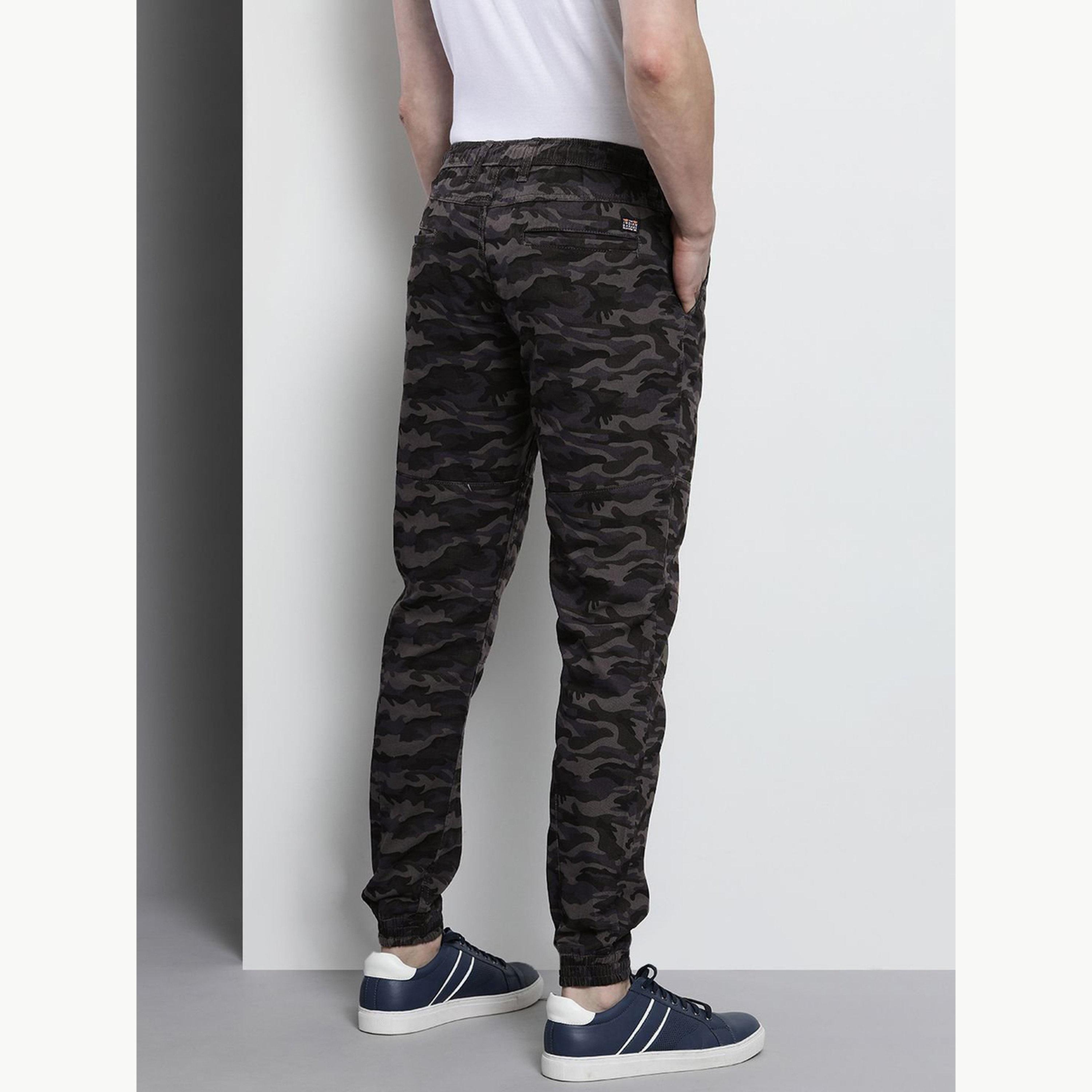 جوغر بطبعة تمويه وقصة ضيقة للرجال-men-clothing-bottoms-joggers-image-3