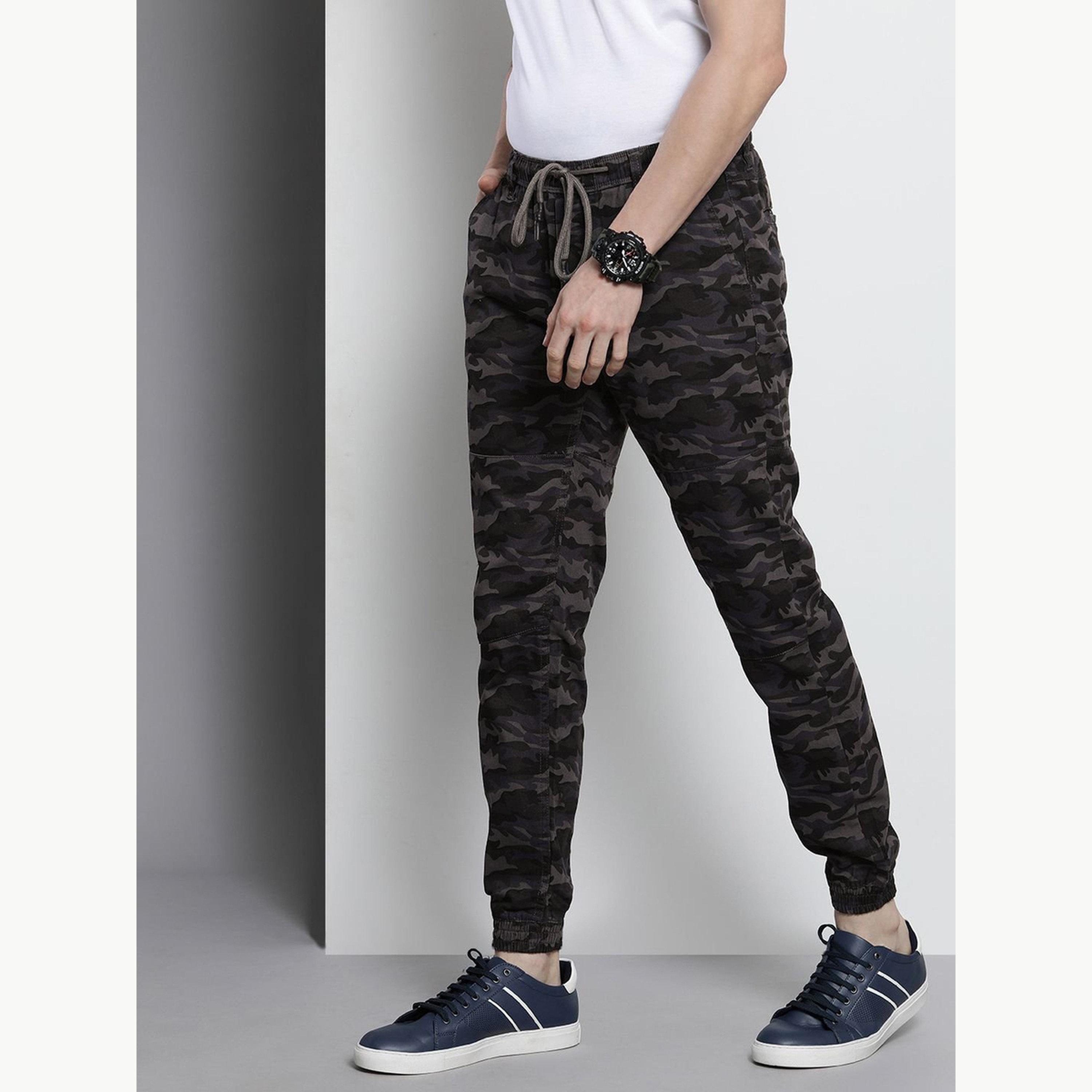 جوغر بطبعة تمويه وقصة ضيقة للرجال-men-clothing-bottoms-joggers-image-5