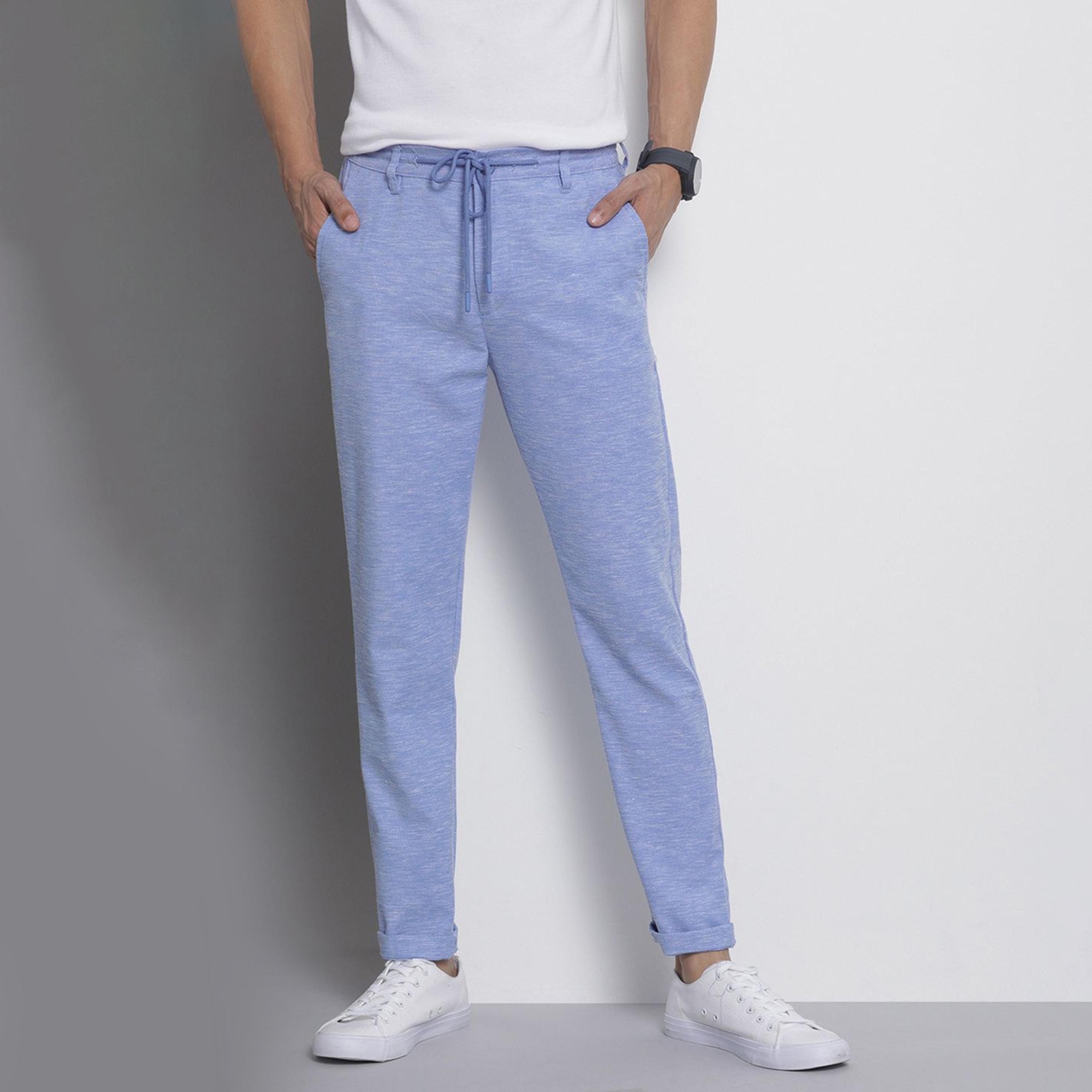 جوغر سادة بقصة ضيقة للرجال-men-clothing-bottoms-joggers-image-1