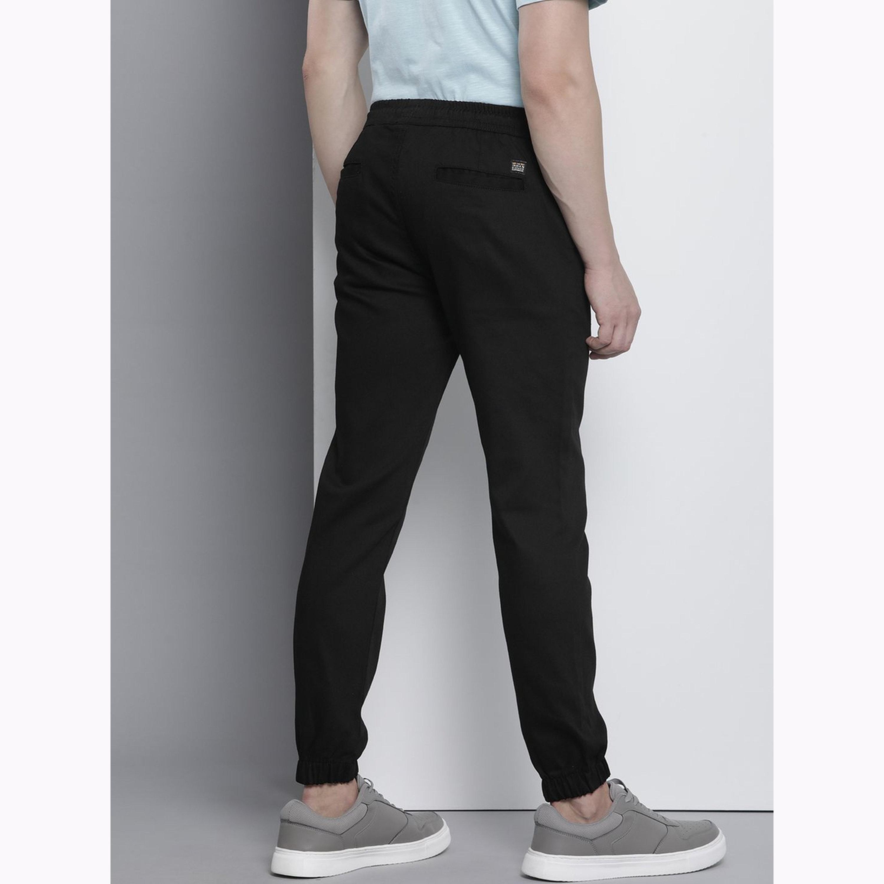 جوغر سادة بقصة ضيقة للرجال-men-clothing-bottoms-joggers-image-3