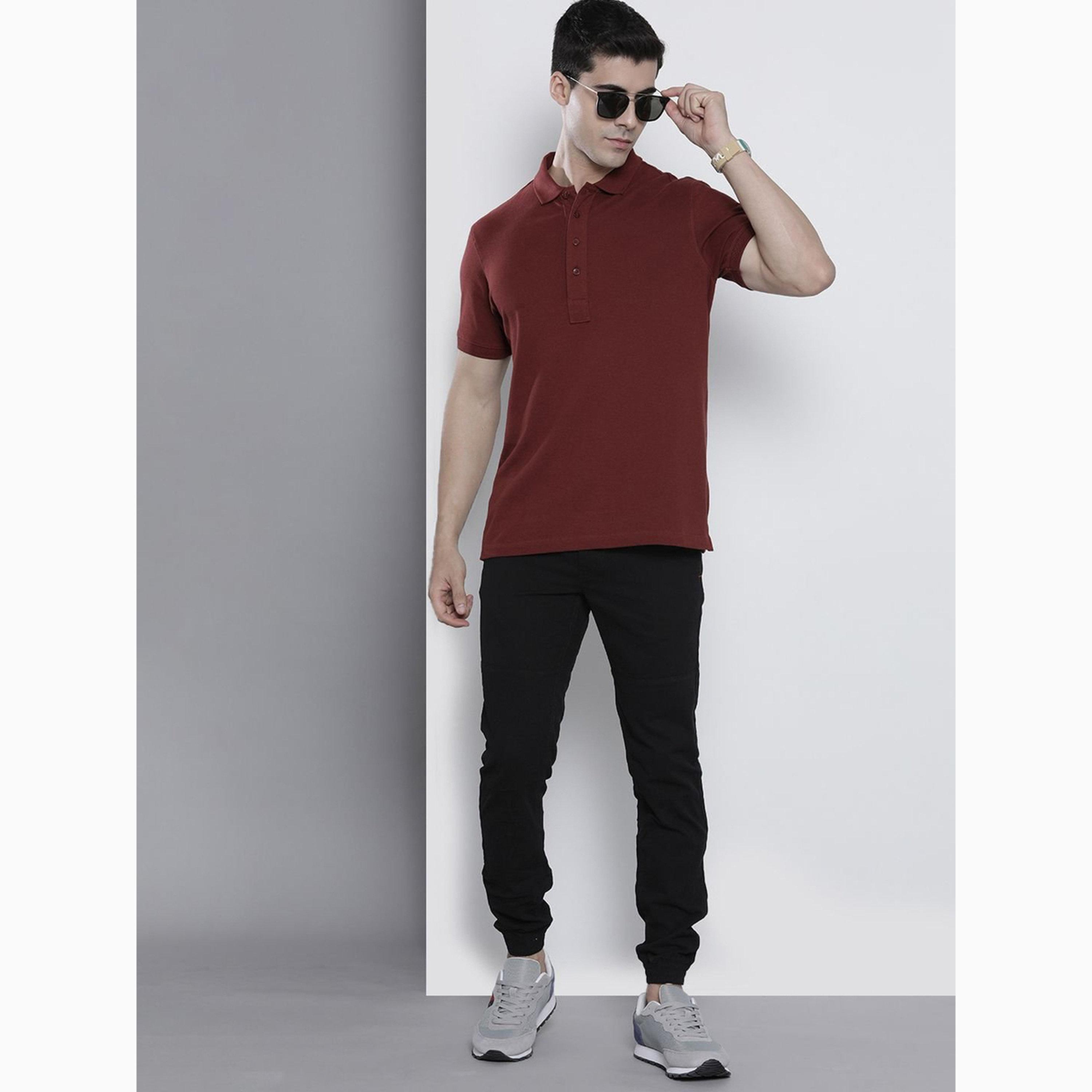 The Indian Garage Co X Styli Men Slim Fit Solid Joggers-men-clothing-bottoms-joggers-image-2
