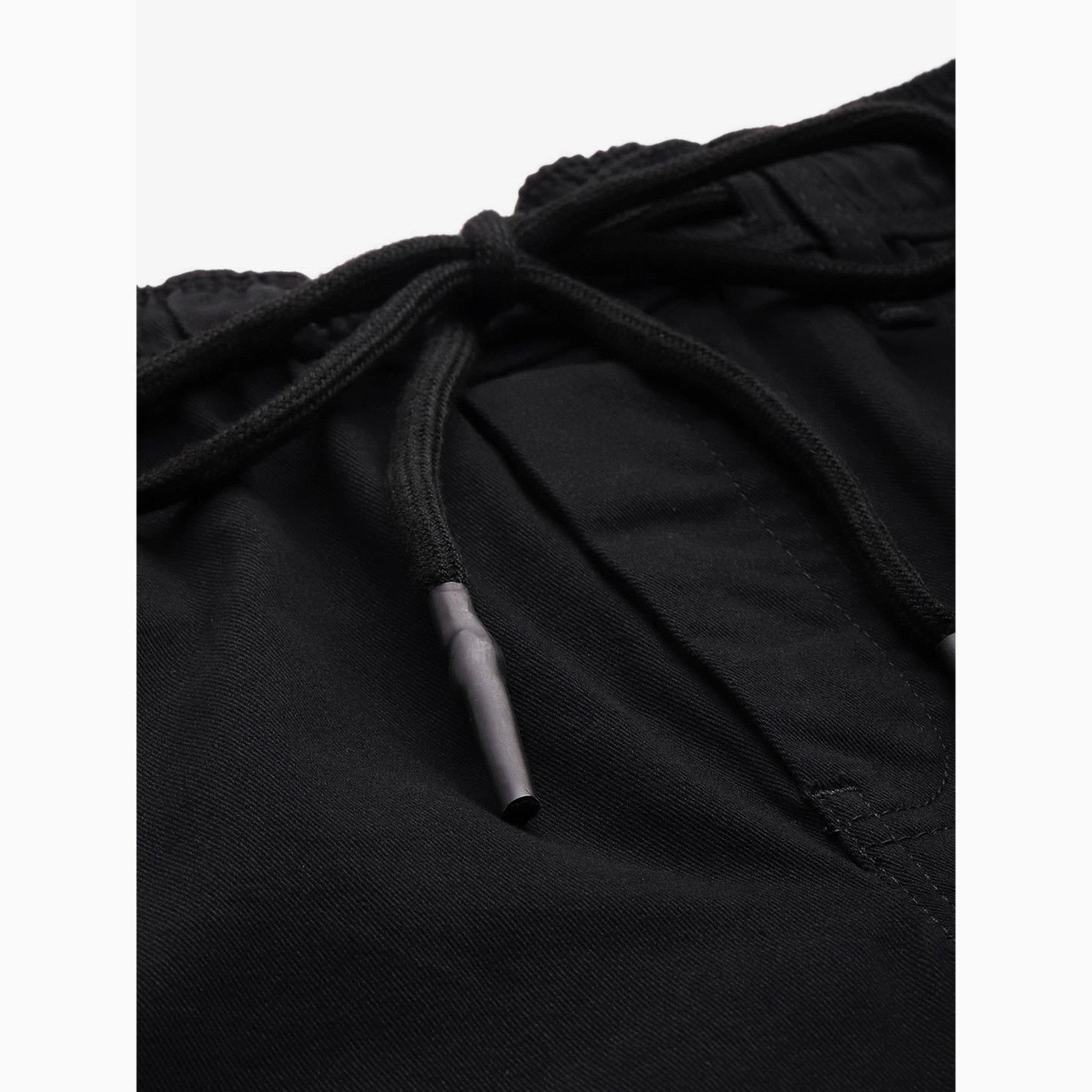 بنطال جوغرز بلون سادة وقصة ضيقة للرجال-men-clothing-bottoms-joggers-image-4