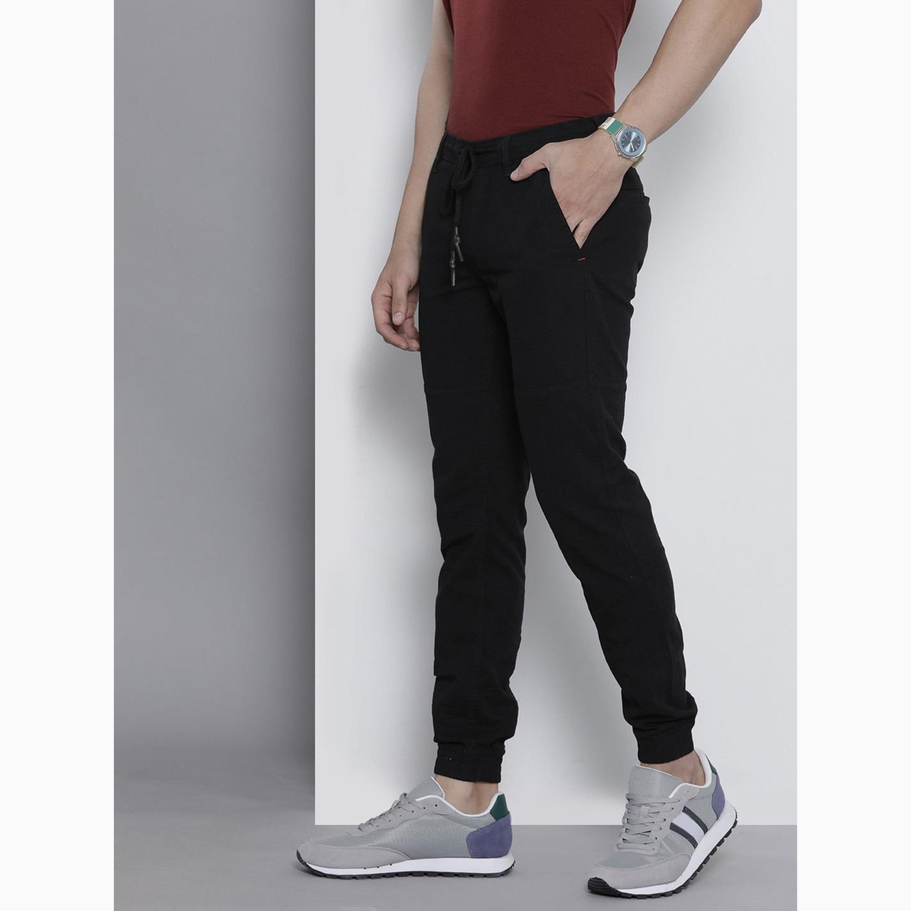 The Indian Garage Co X Styli Men Slim Fit Solid Joggers-men-clothing-bottoms-joggers-image-5