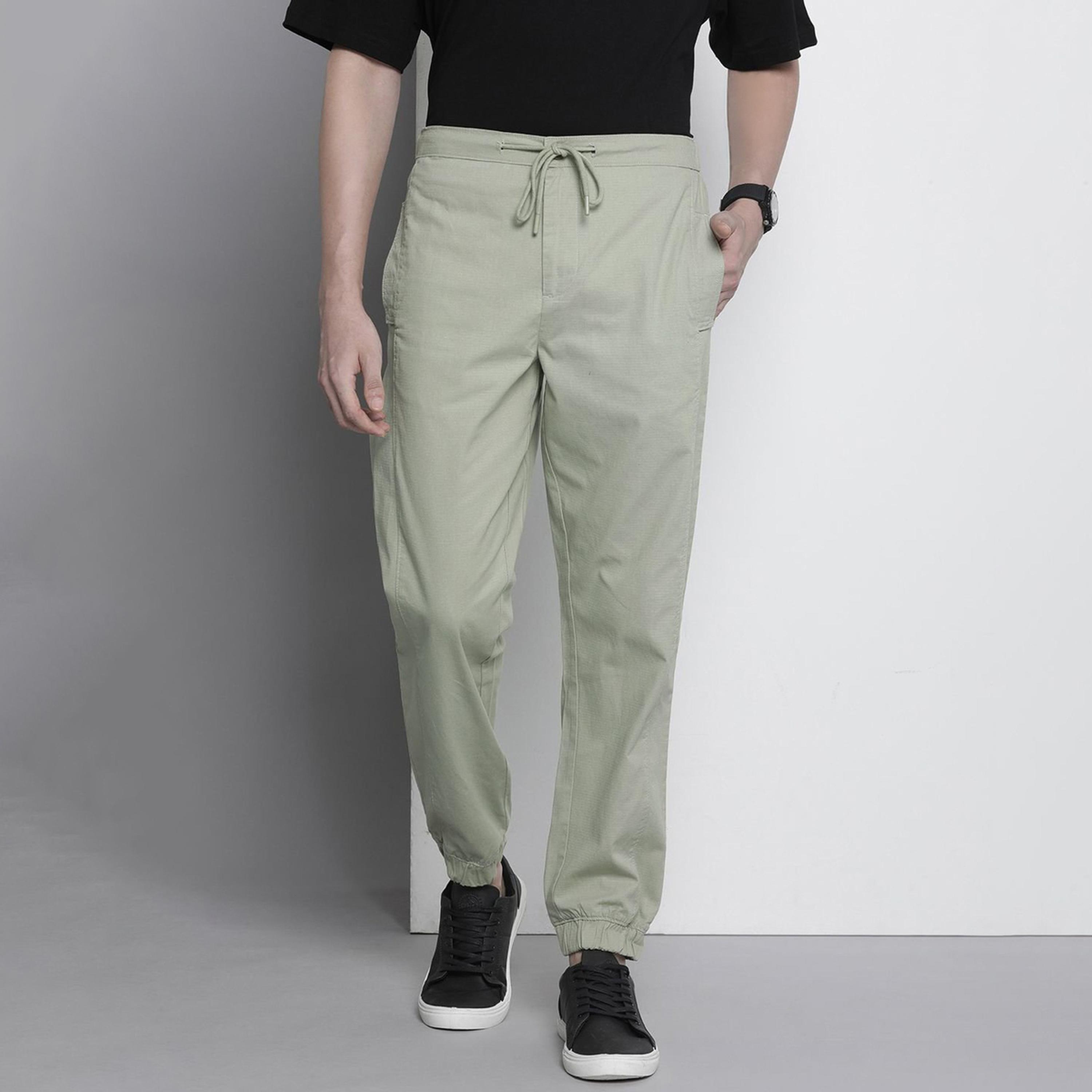 جوغر بلون سادة وقصة عادية للرجال-men-clothing-bottoms-joggers-image-1