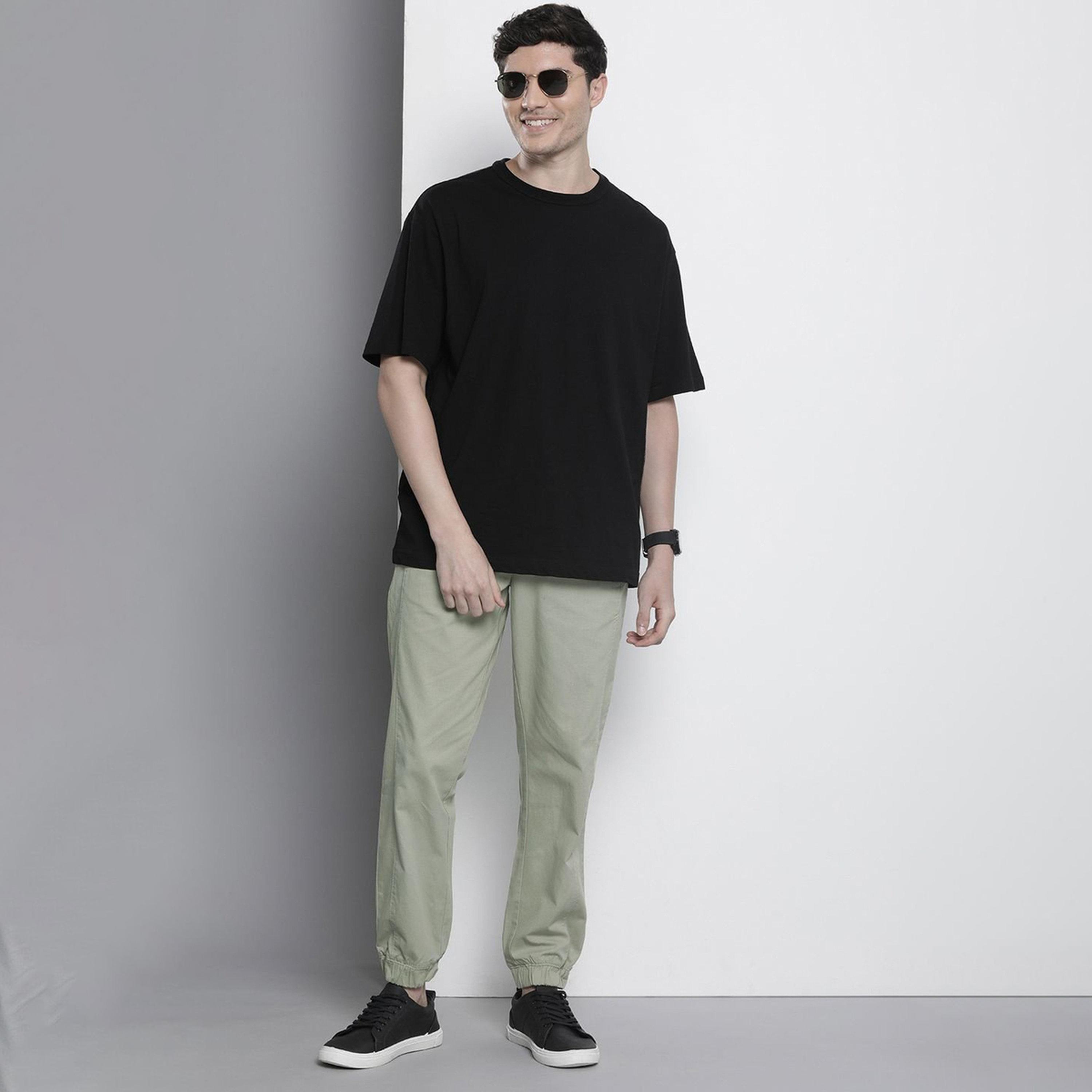 جوغر بلون سادة وقصة عادية للرجال-men-clothing-bottoms-joggers-image-2