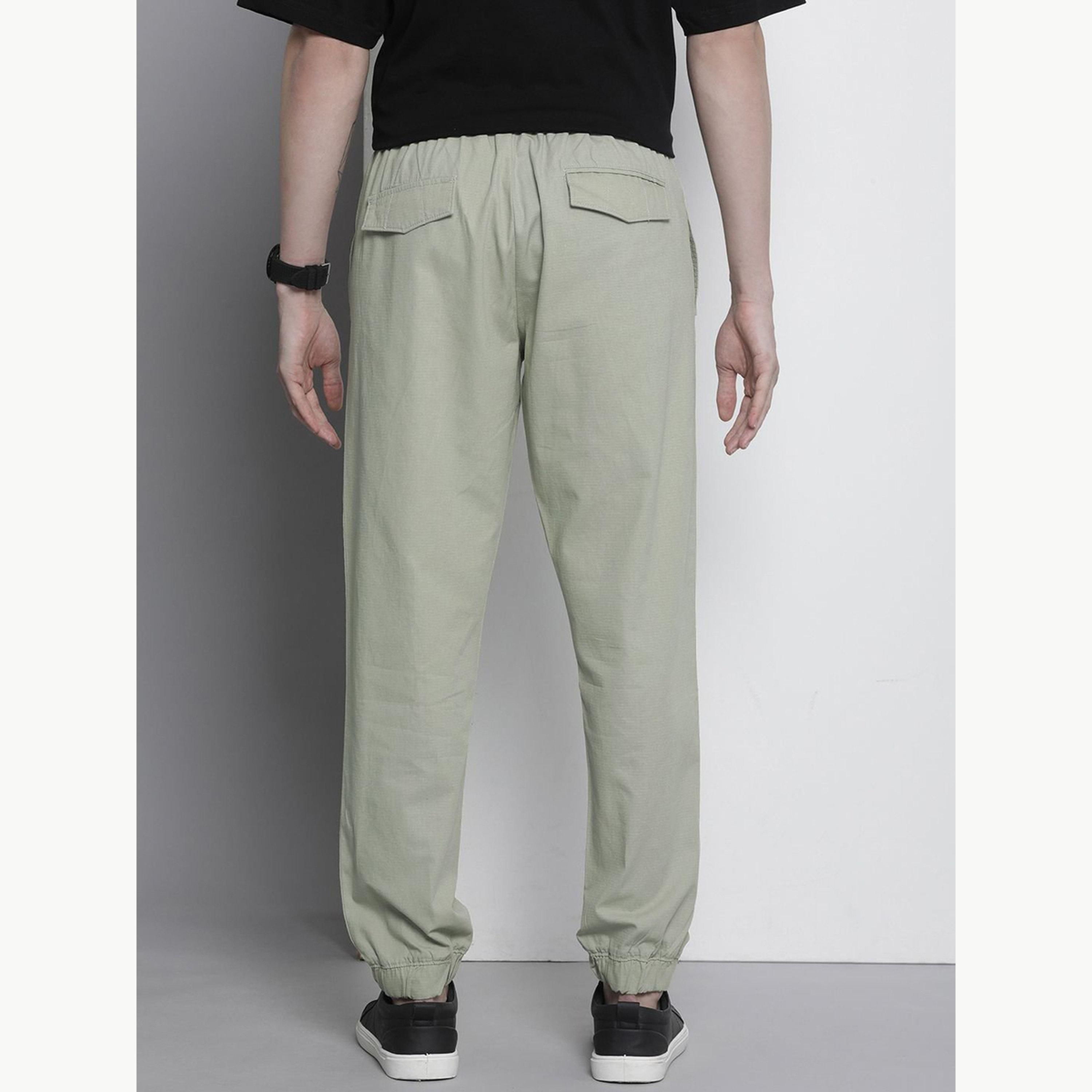 جوغر بلون سادة وقصة عادية للرجال-men-clothing-bottoms-joggers-image-3