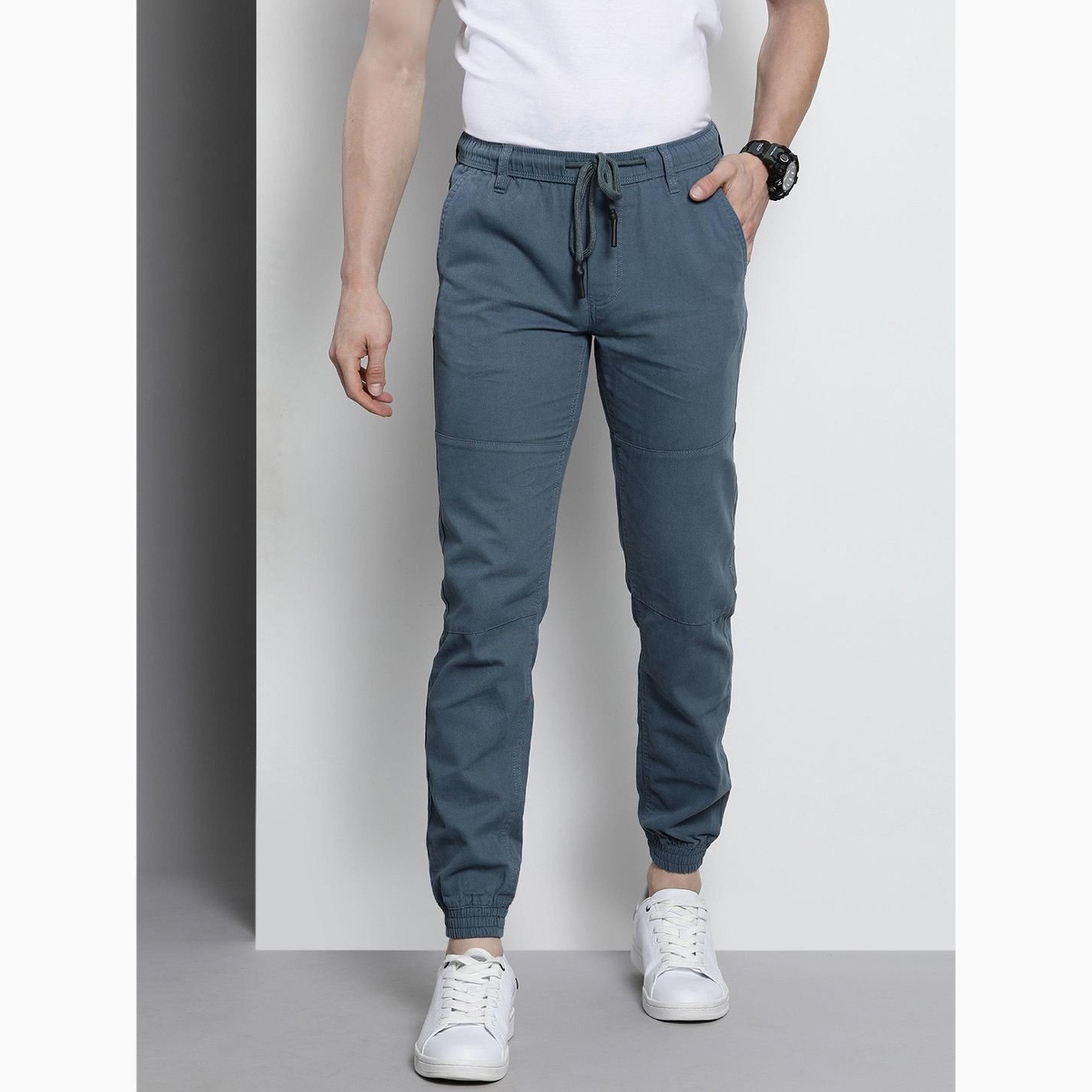 The Indian Garage Co X Styli Men Slim Fit Solid Joggers-men-clothing-bottoms-joggers-image-1