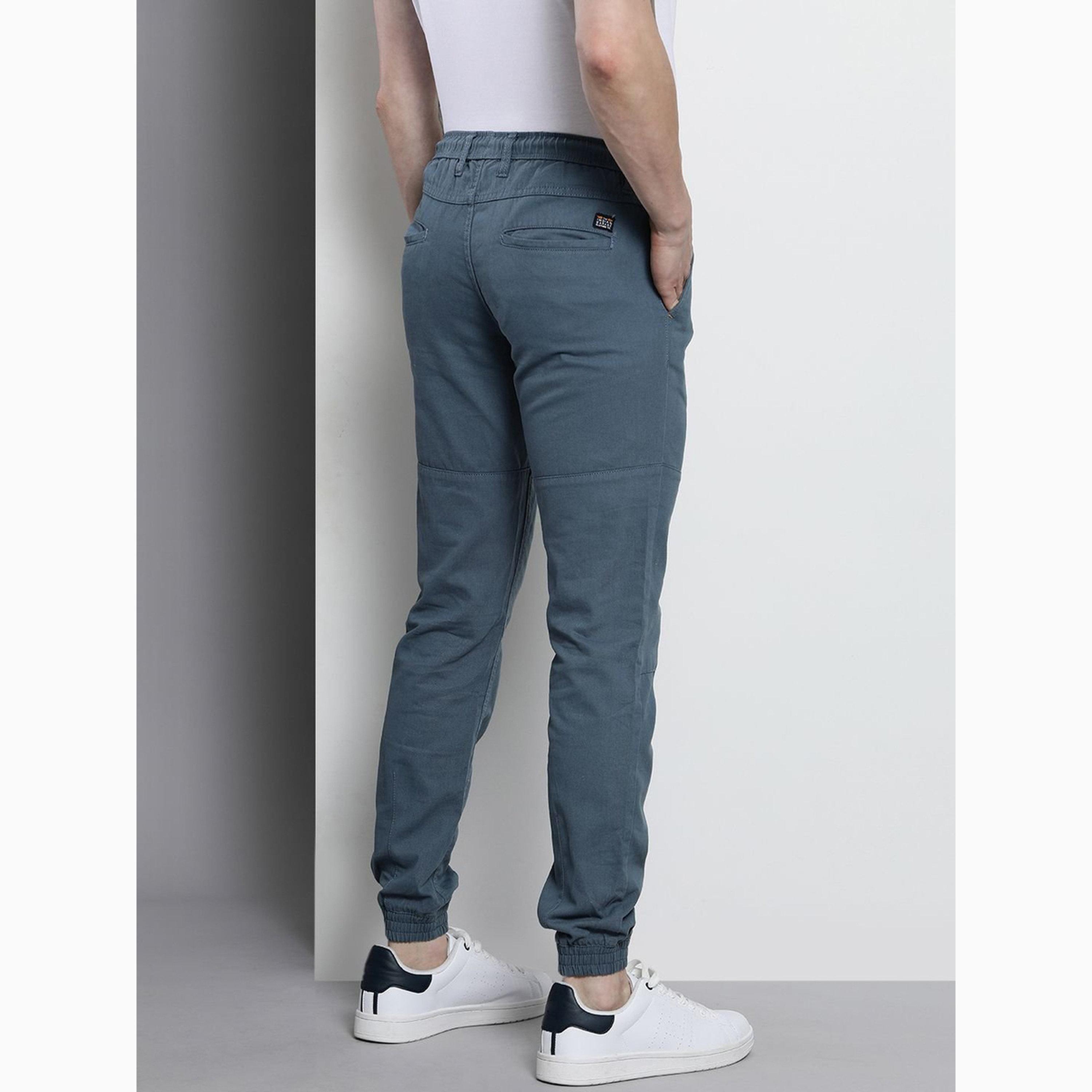 The Indian Garage Co X Styli Men Slim Fit Solid Joggers-men-clothing-bottoms-joggers-image-3