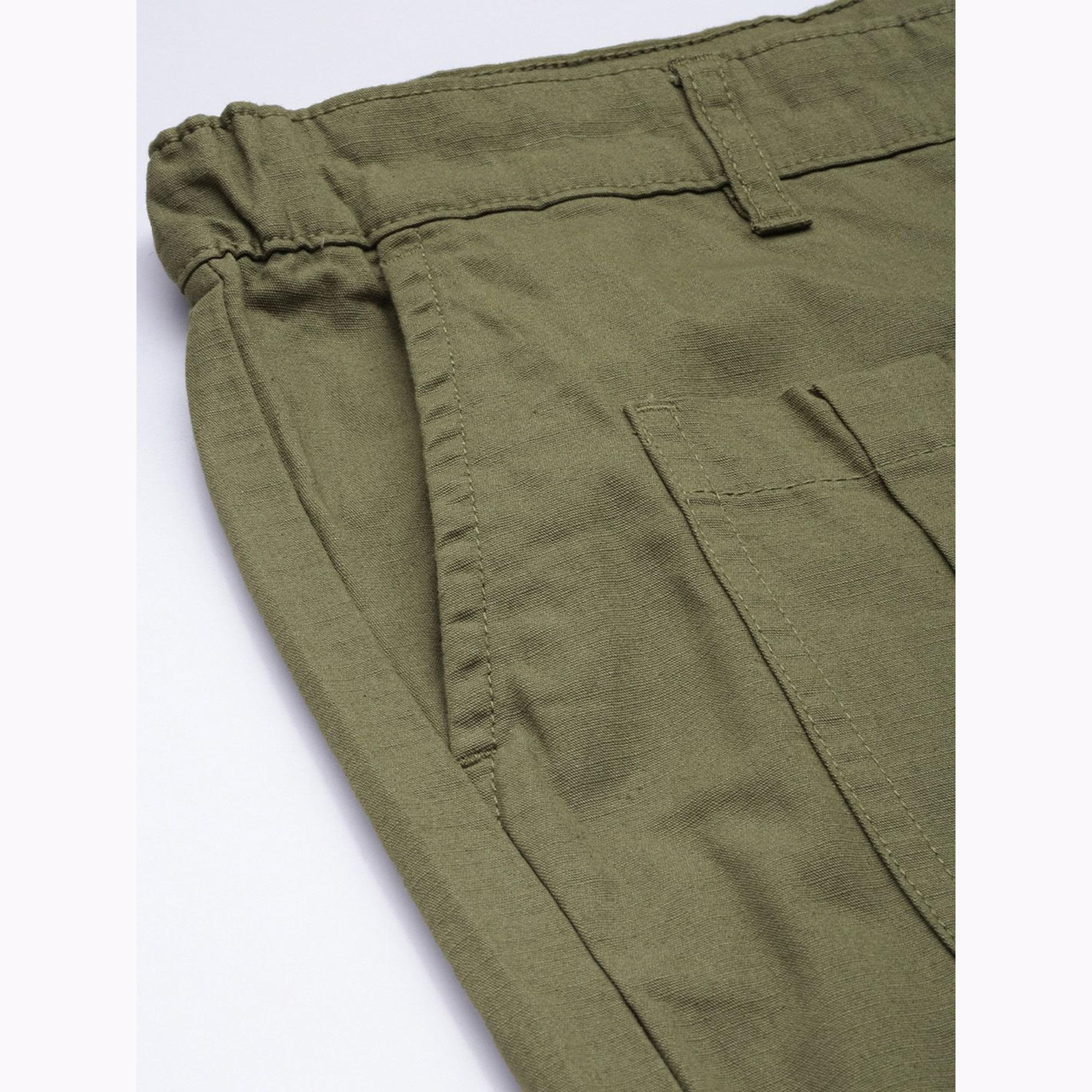 The Indian Garage Co X Styli Men Green Relaxed Fit Solid Trousers-men-clothing-bottoms-joggers-image-6