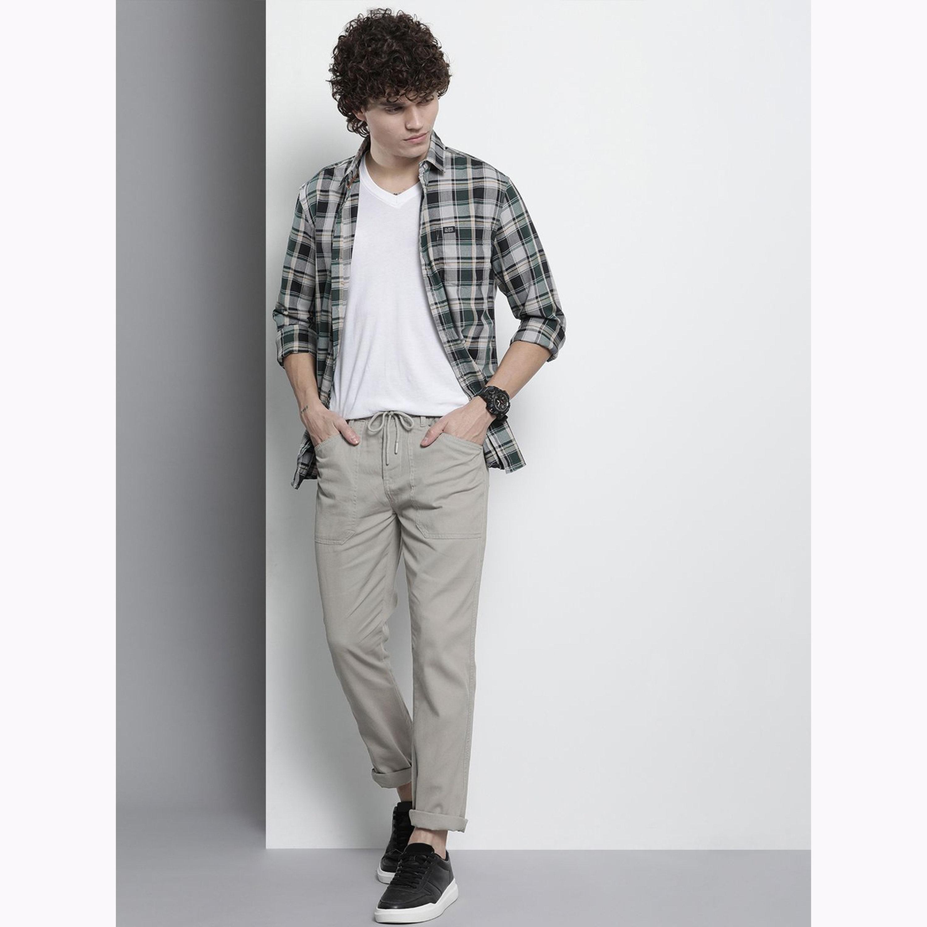 بنطال سادة بقصة عادية للرجال-men-clothing-bottoms-joggers-image-2