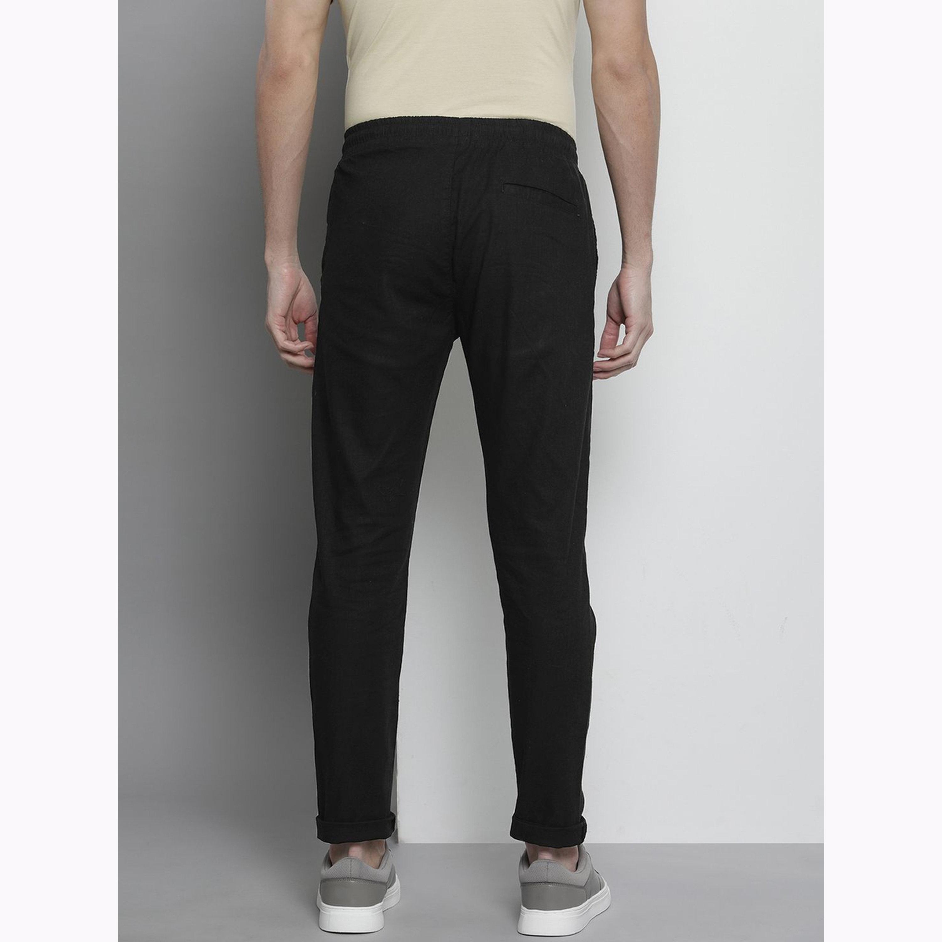 جوغر سادة بقصة ضيقة للرجال-men-clothing-bottoms-joggers-image-3