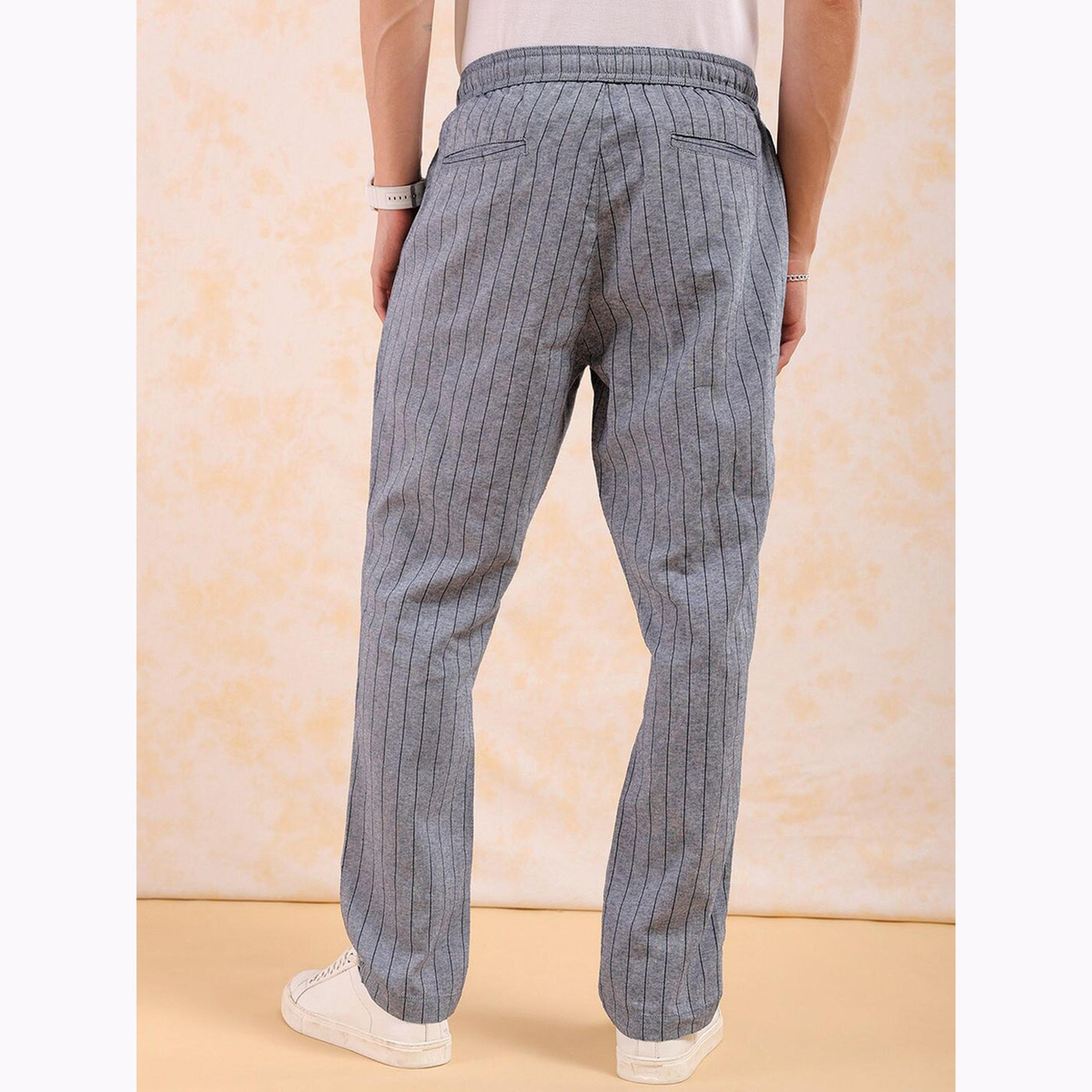 بنطال مخطط بقصة عادية للرجال-men-clothing-bottoms-joggers-image-3