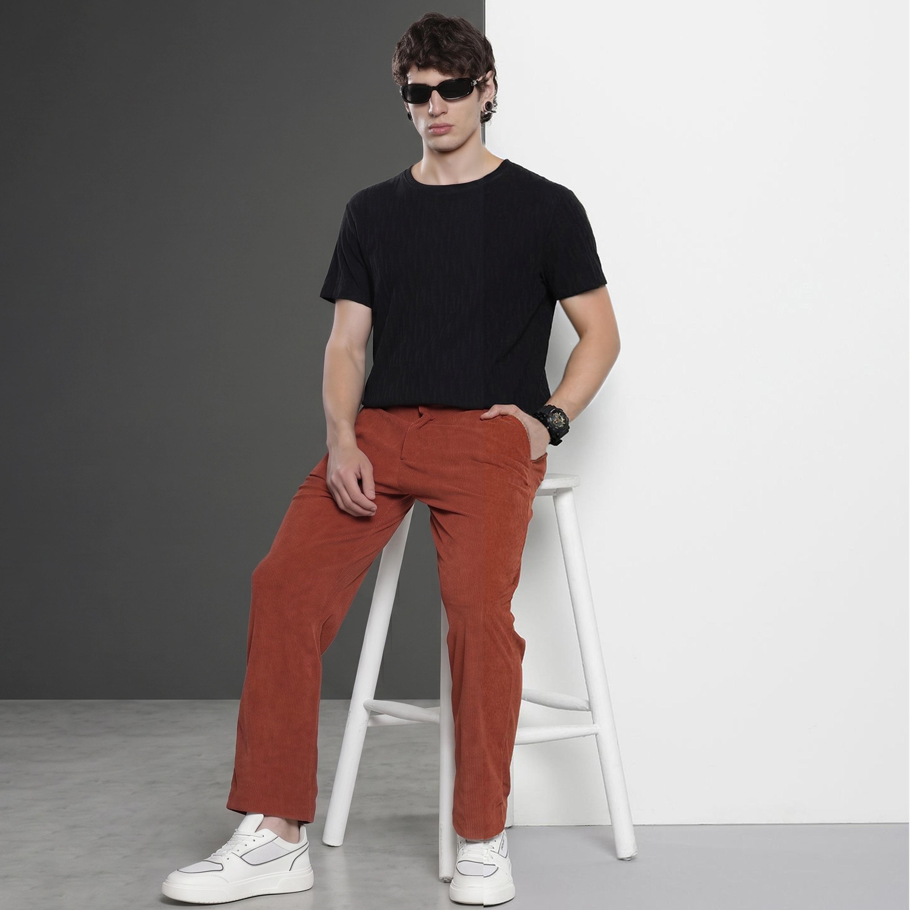 The Indian Garage Co X Styli Men Corduroy Straight Fit Pants-men-clothing-bottoms-trousersandchinos-trousers-image-2