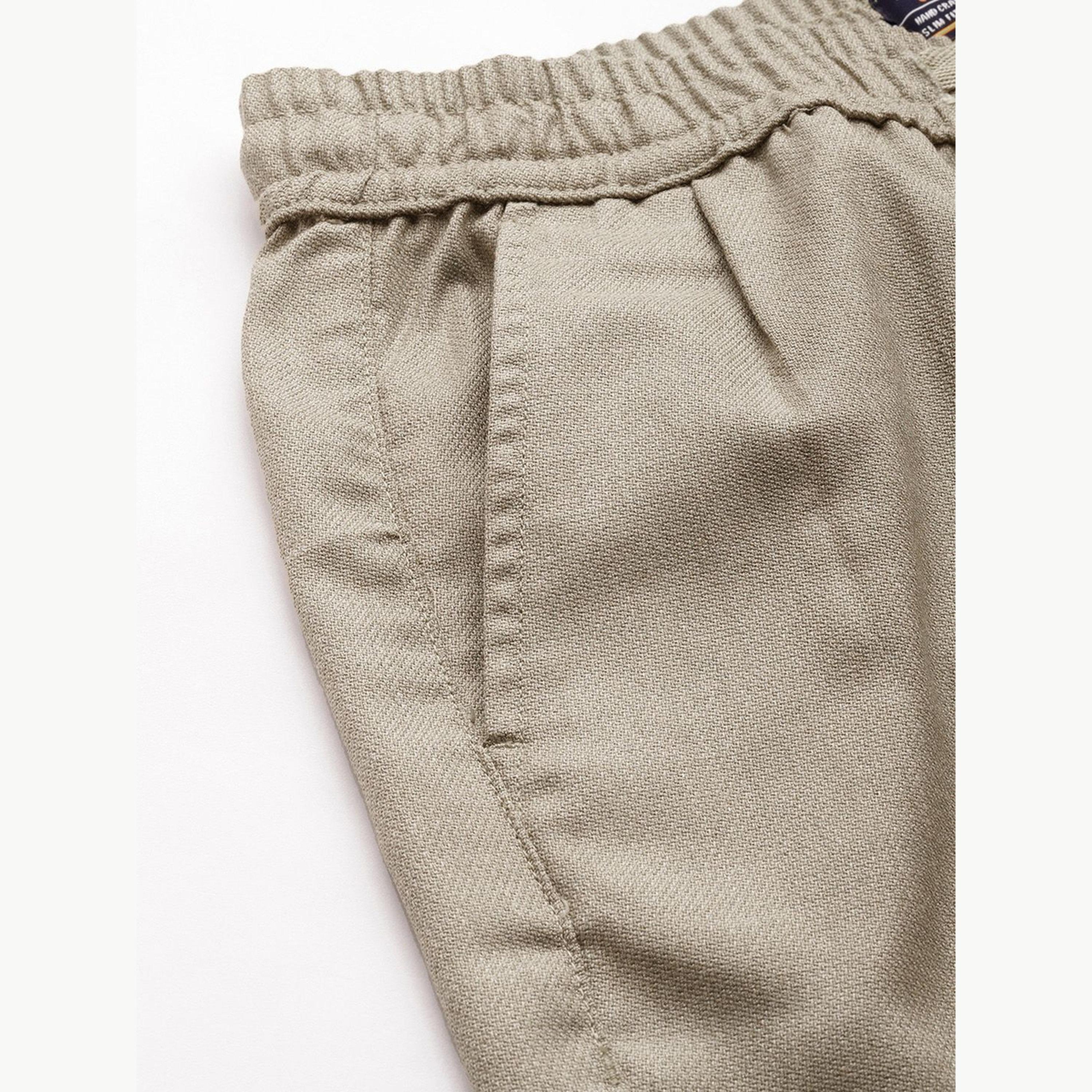بنطال هيرينغبون برباط وقصة عادية للرجال-men-clothing-bottoms-joggers-image-6