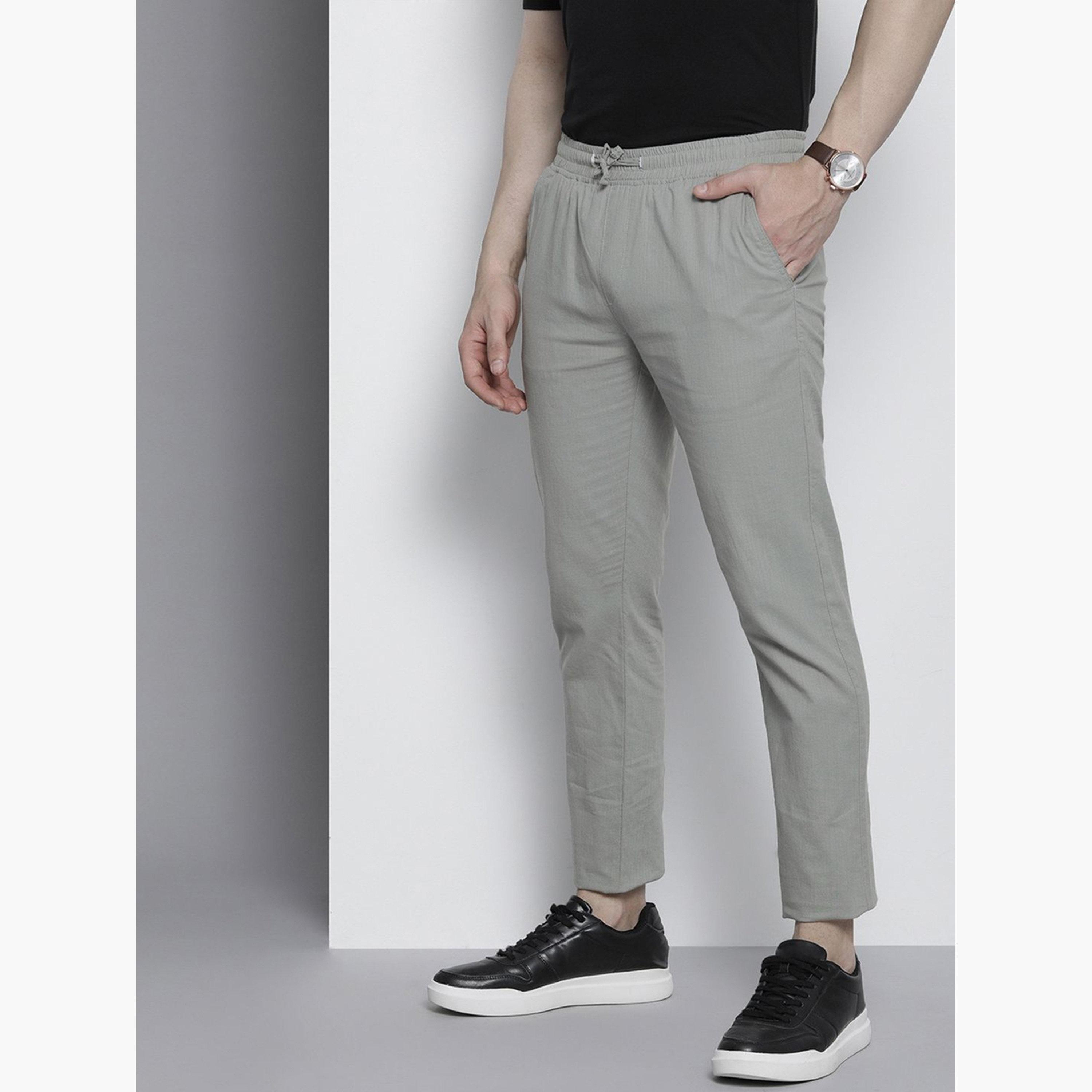 جوغر سادة بقصة ضيقة للرجال-men-clothing-bottoms-joggers-image-5