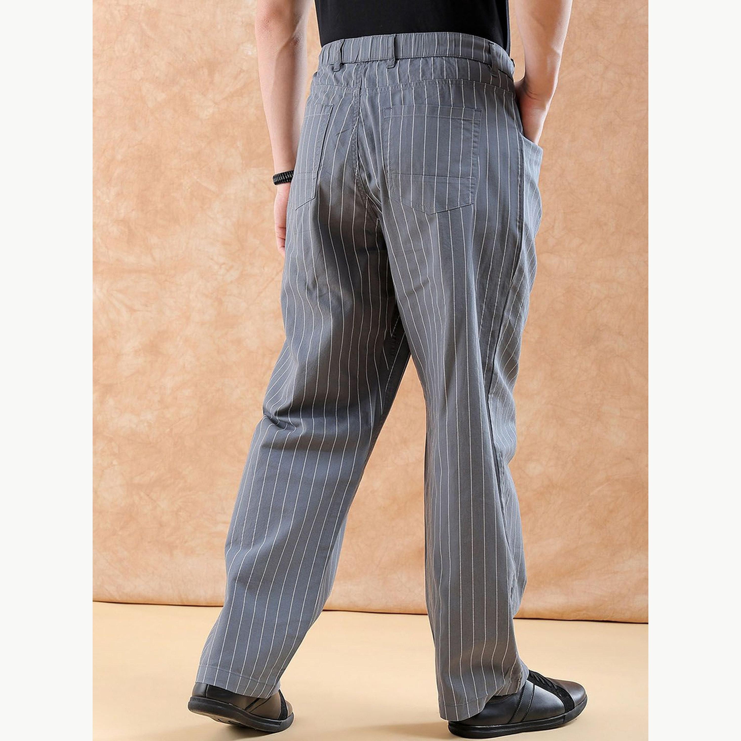 بنطال مخطط بقصة واسعة للرجال-men-clothing-bottoms-joggers-image-3