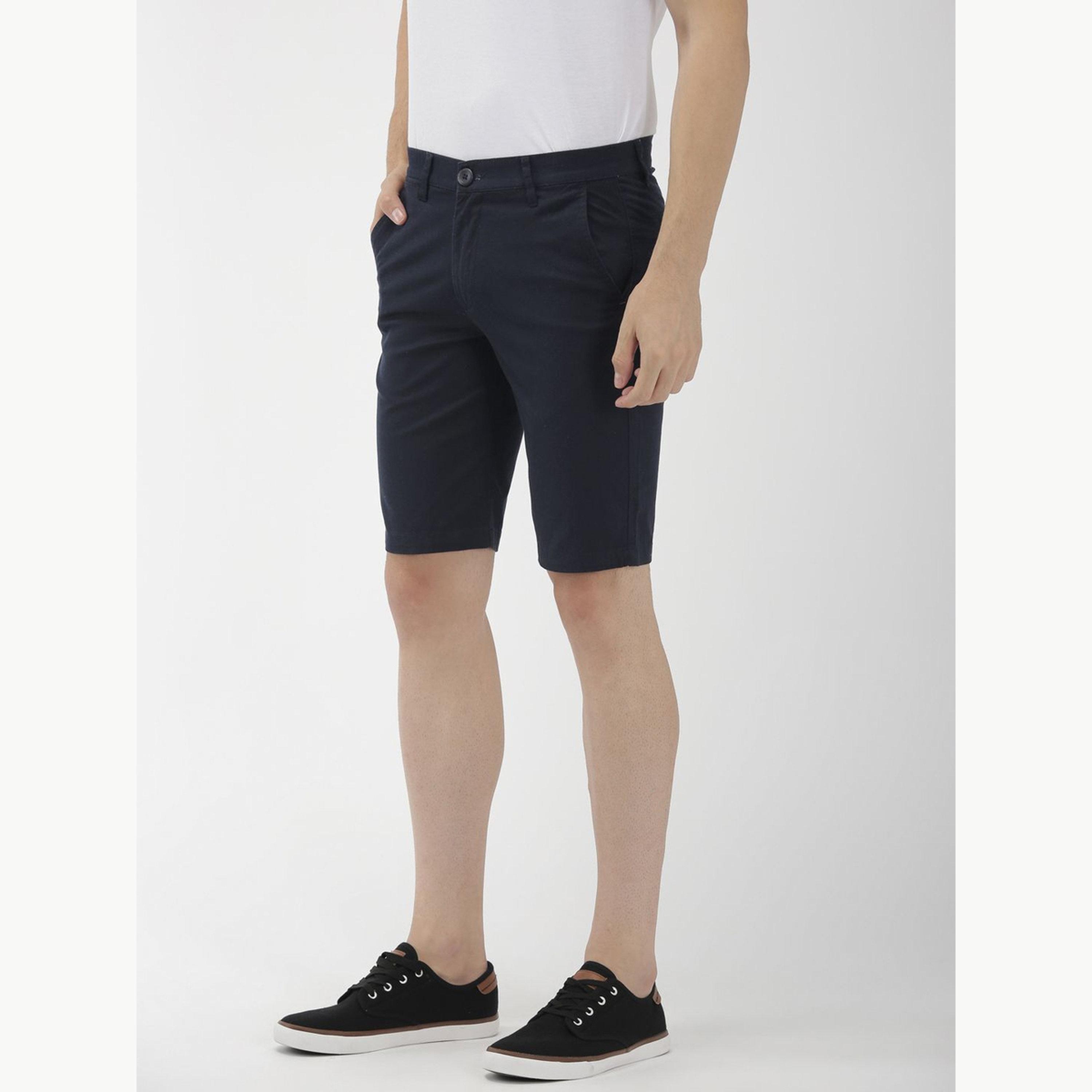 شورت سادة بقصة ضيقة للرجال-men-clothing-bottoms-shorts-image-5