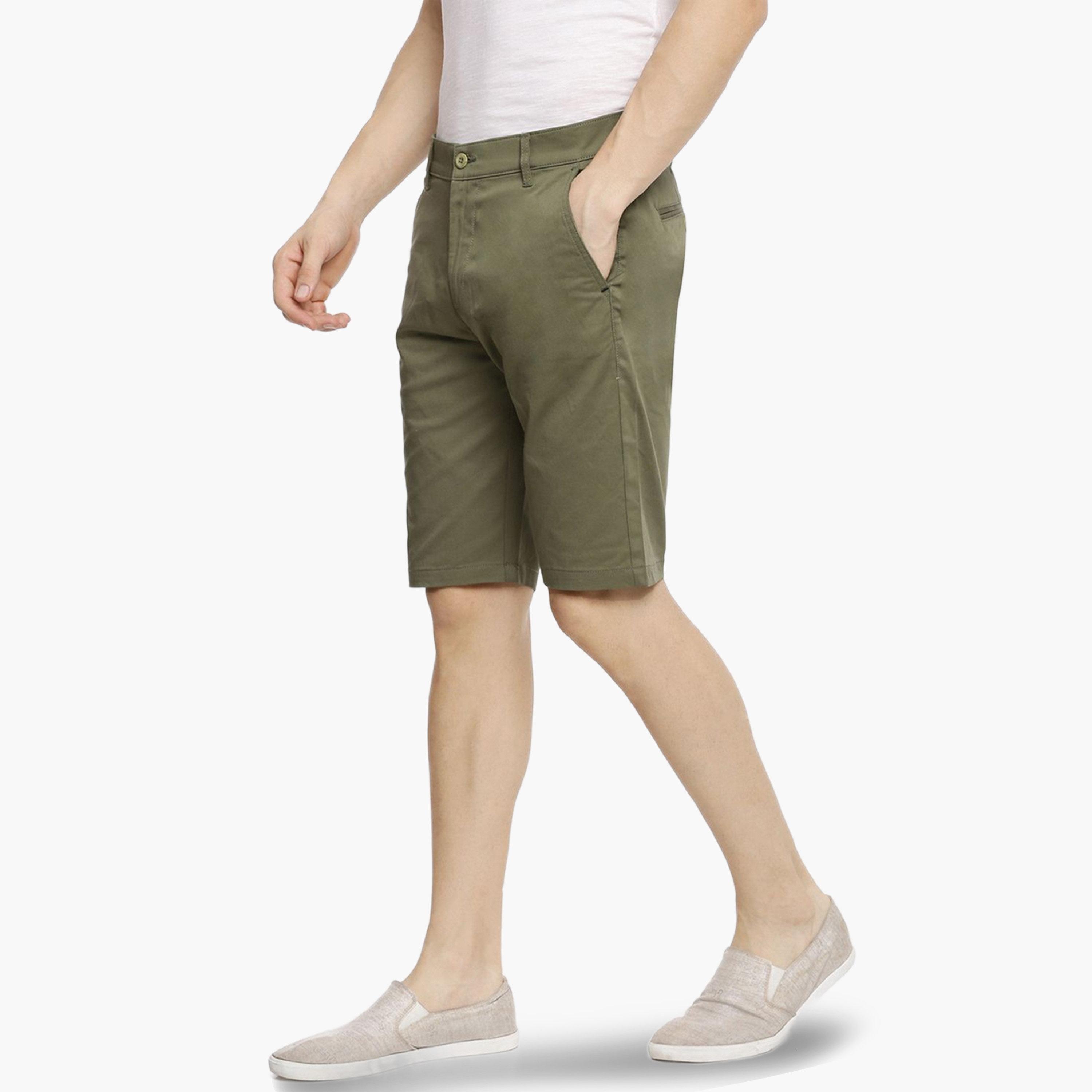 شورت سادة بقصة ضيقة للرجال-men-clothing-bottoms-shorts-image-5