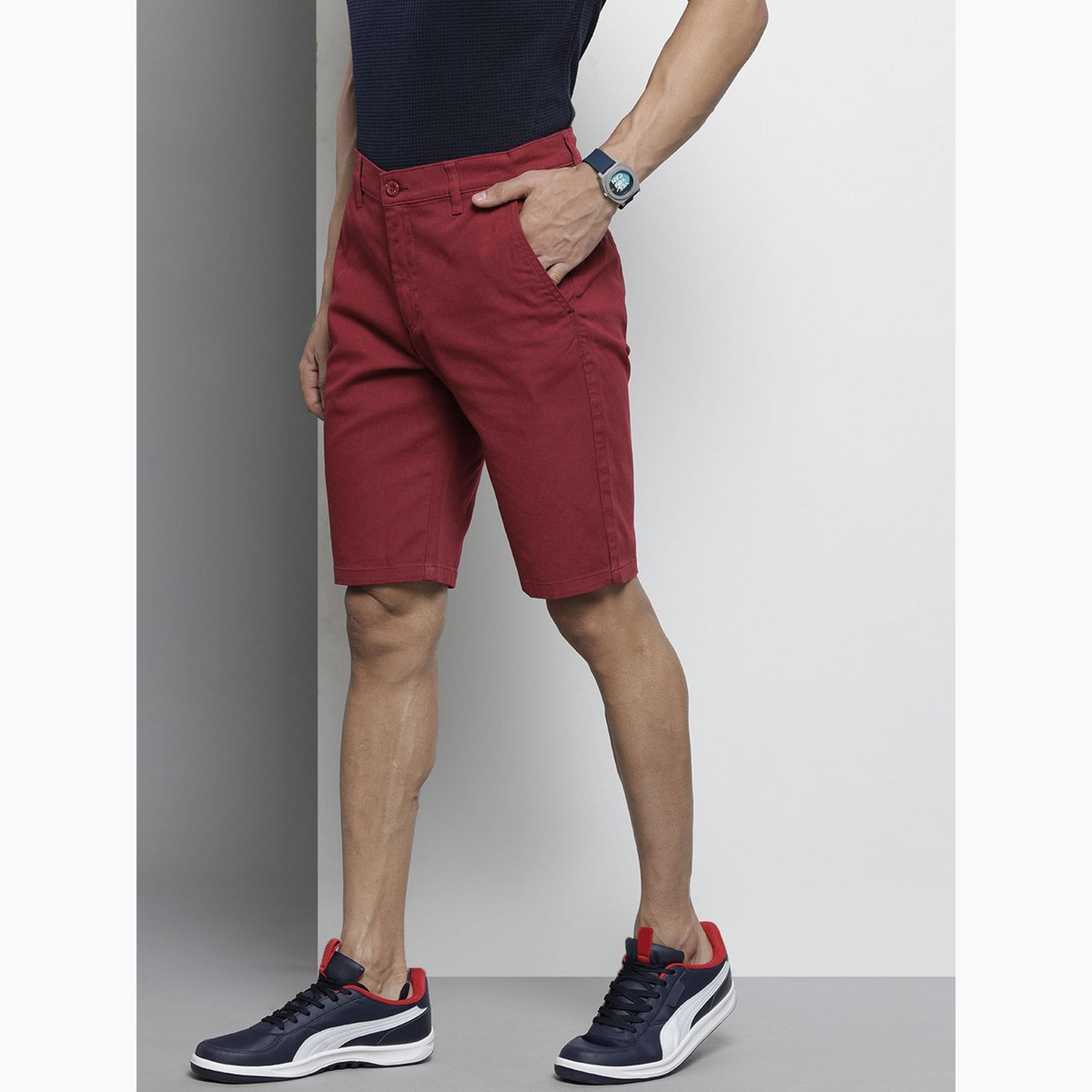شورت سادة بقصة ضيقة للرجال-men-clothing-bottoms-shorts-image-5