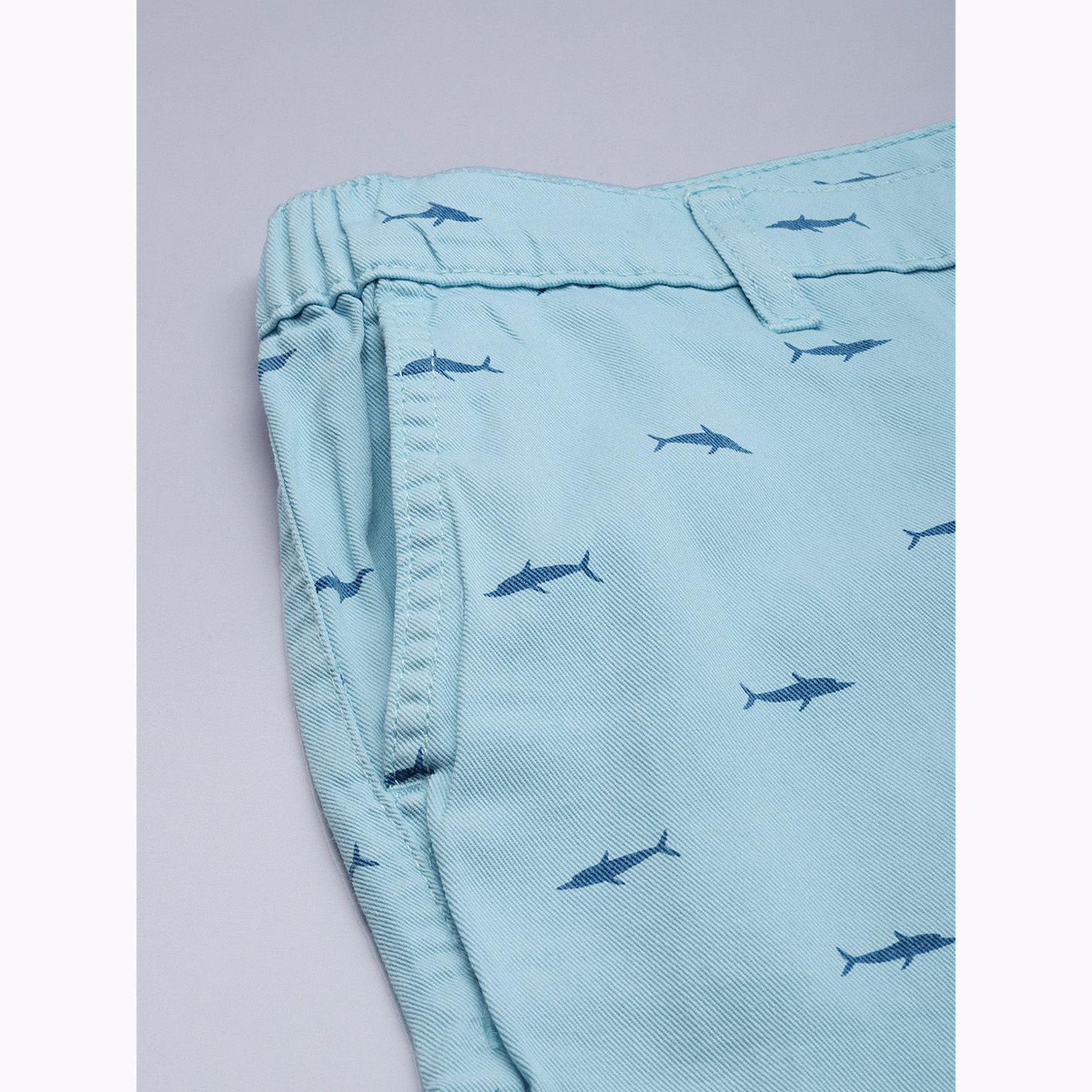 The Indian Garage Co X Styli Men Blue Slim Fit Printed Shorts-men-clothing-bottoms-shorts-image-6