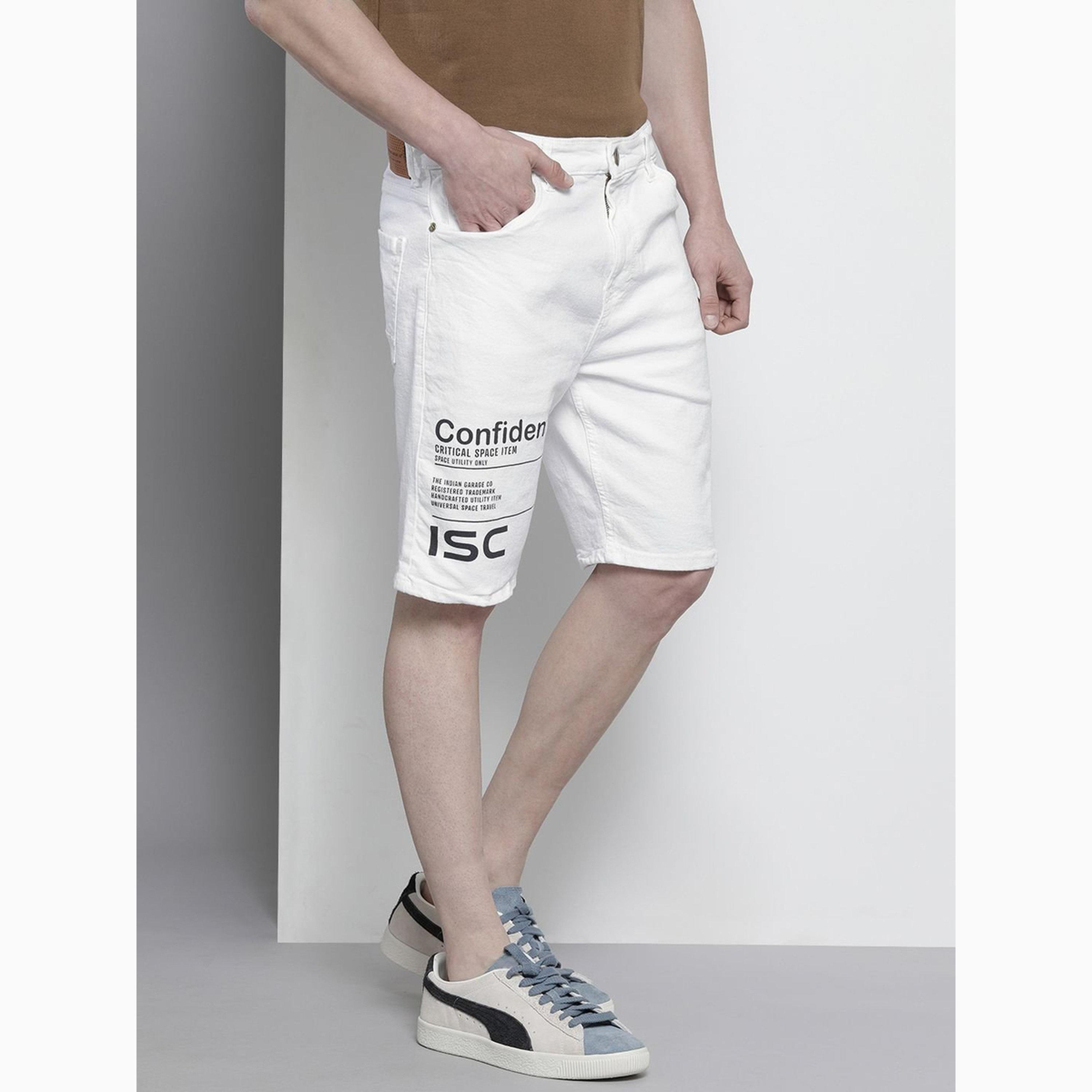 شورت دنيم مطبوع وقصة ضيقة للرجال-men-clothing-bottoms-shorts-image-5